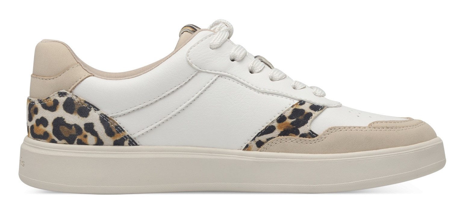 Tamaris Plateausneakers vrijetijdsschoen, lage schoen, veterschoen met contrastafwerkingen