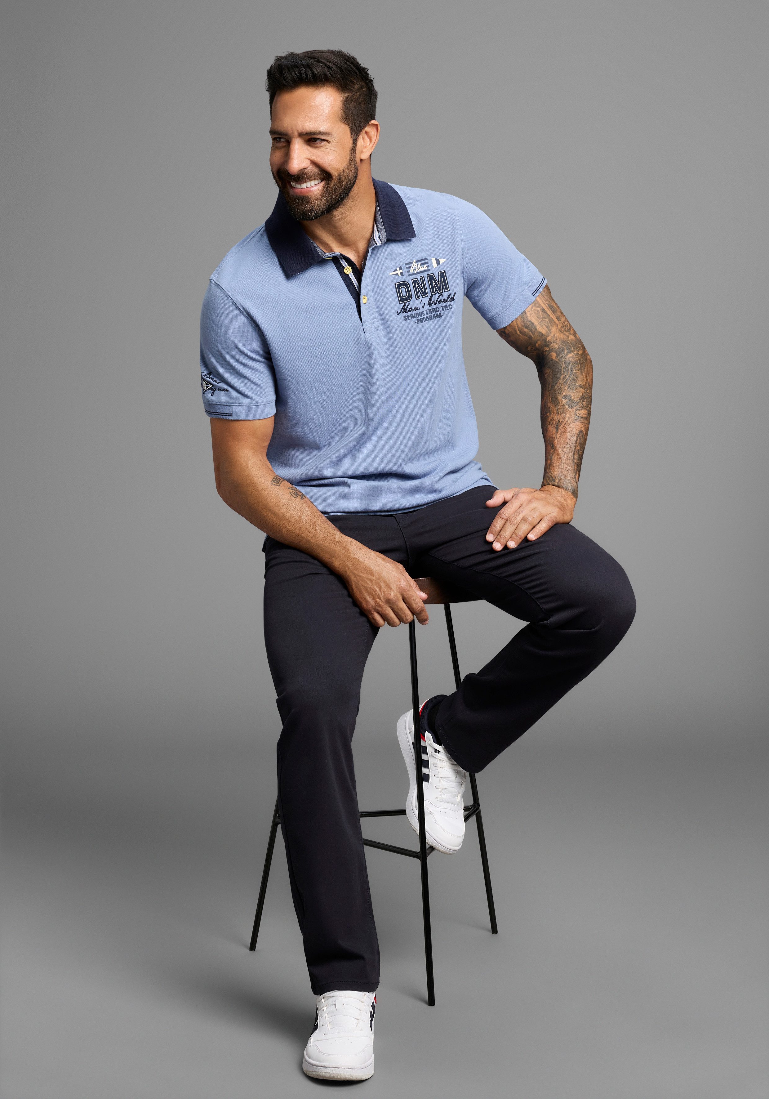 Man's World Poloshirt Korte mouwen, met polokraag, voor sportieve activiteiten