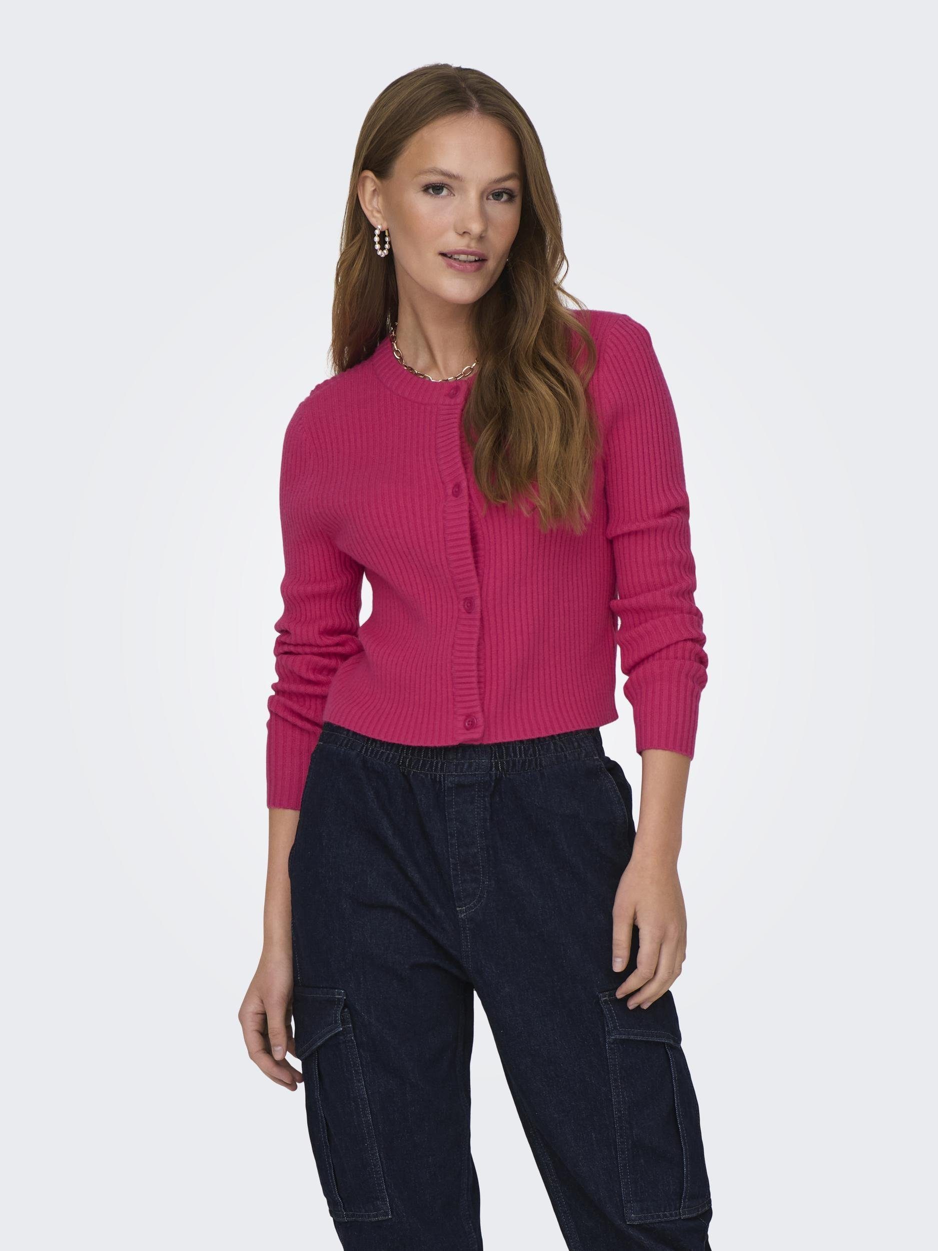 Only Stijlvolle Cardigan voor Dames Pink Dames