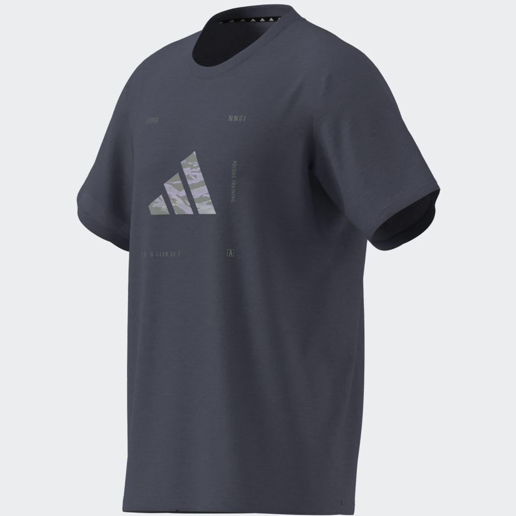 adidas Performance T-shirt M BOX LOGO G T Trainingsshirt met CLIMACOOL, logo met camoprint