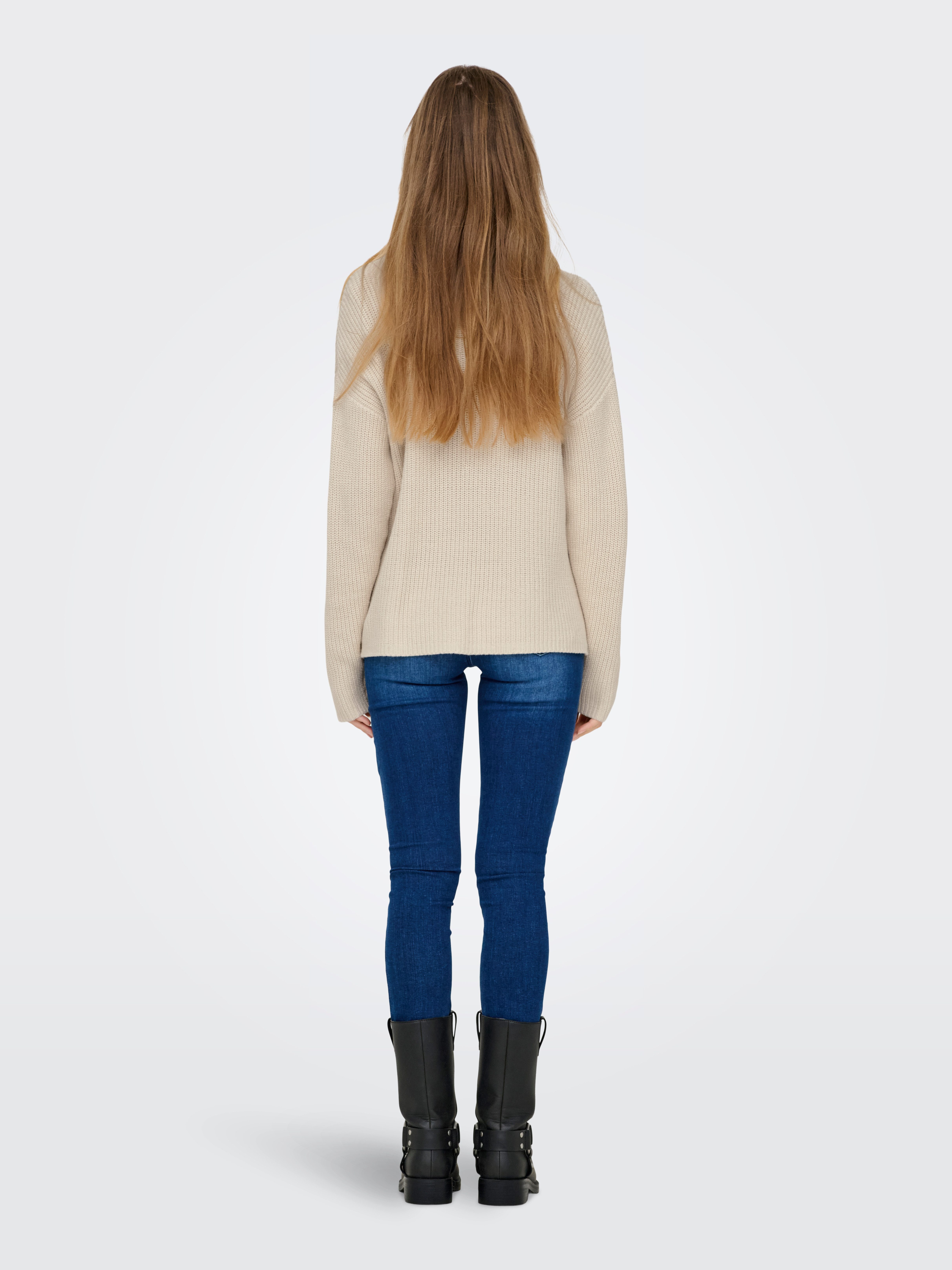 Only Trui met ronde hals ONLLUNA LS O-NECK PULLOVER KNT NCA