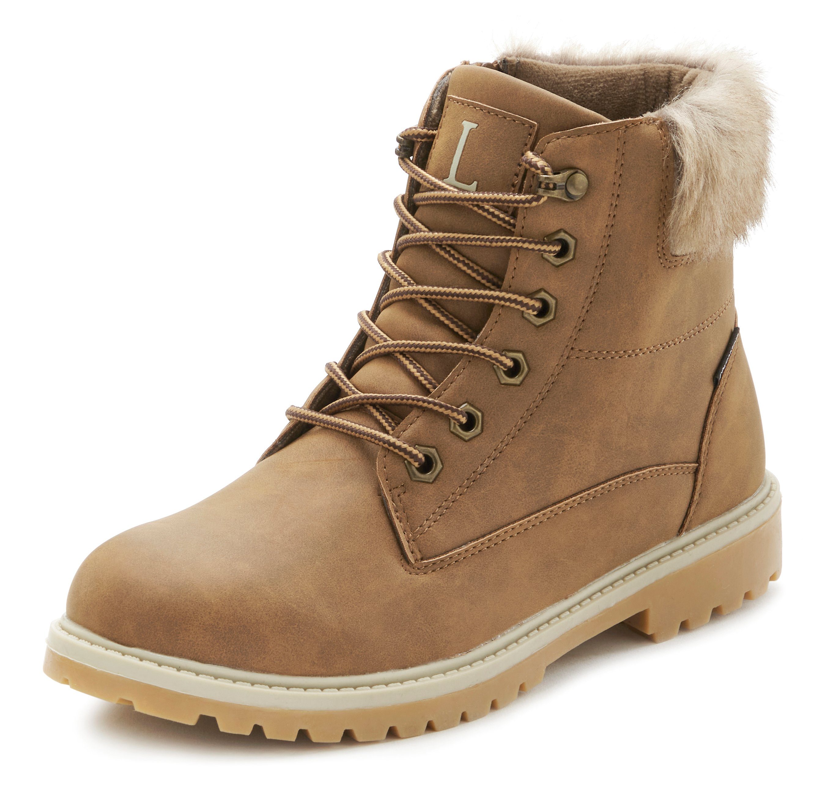 Lascana Laarsjes wind- & waterafstotend, winterboots, outdoorlaarzen, winter enkellaarsjes