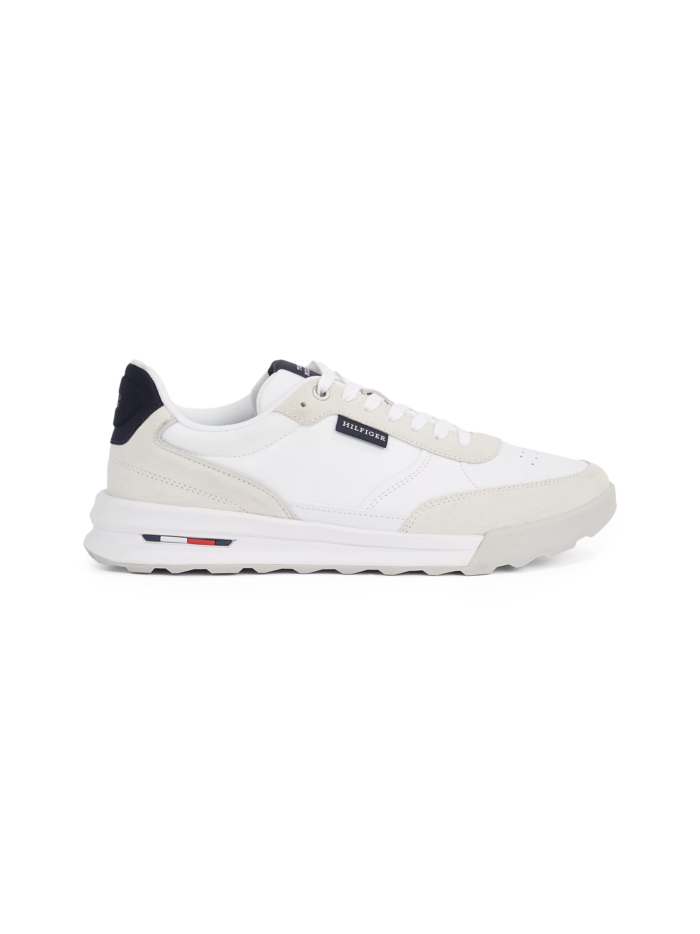 Tommy Hilfiger Sneakers met sleehak RETRO RUNNER MIX RWB , vrijetijdsschoen, halfschoen, veterschoen met gepolsterde schacht