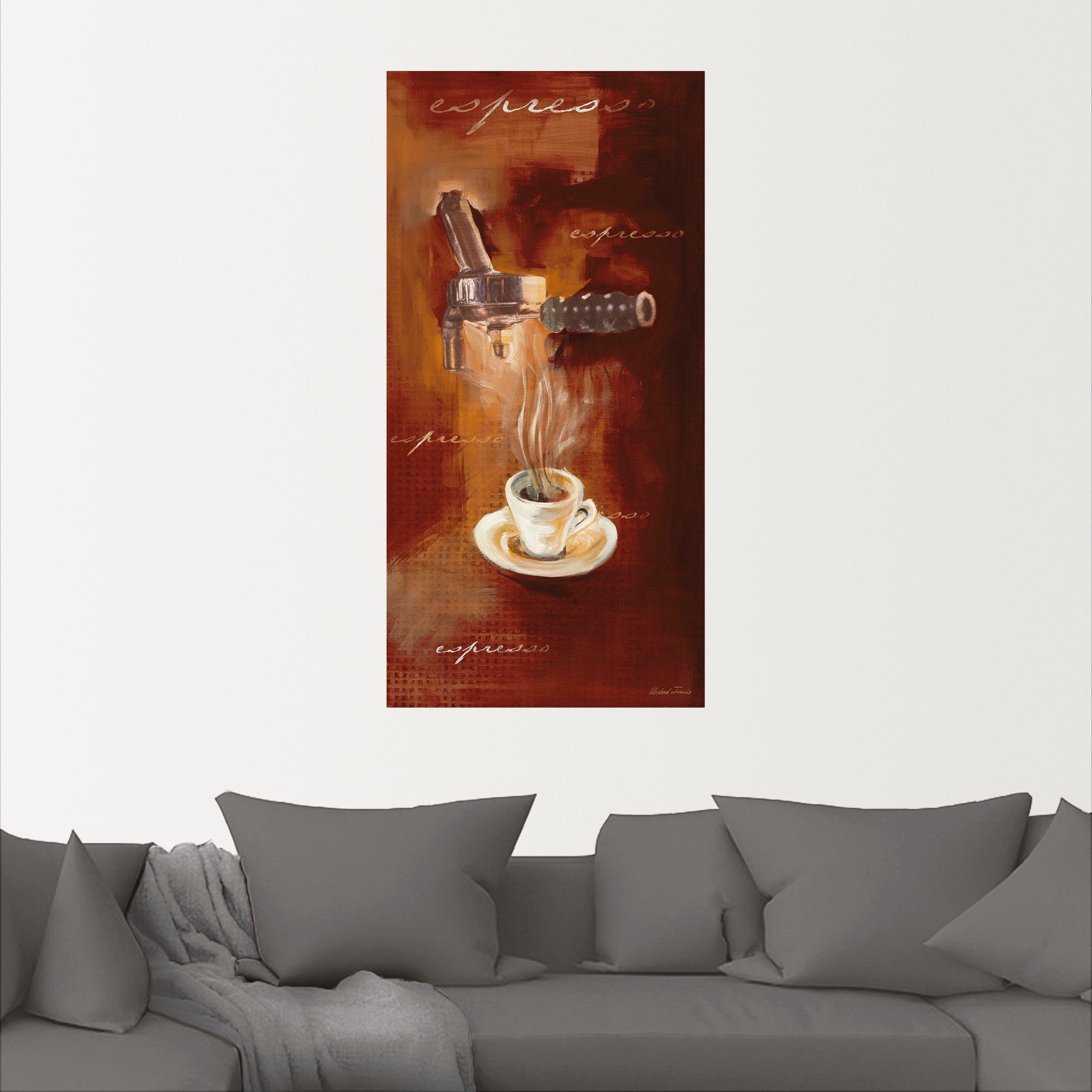 Artland Artprint Espresso I als artprint van aluminium, artprint voor buiten, artprint op linnen, poster, muursticker