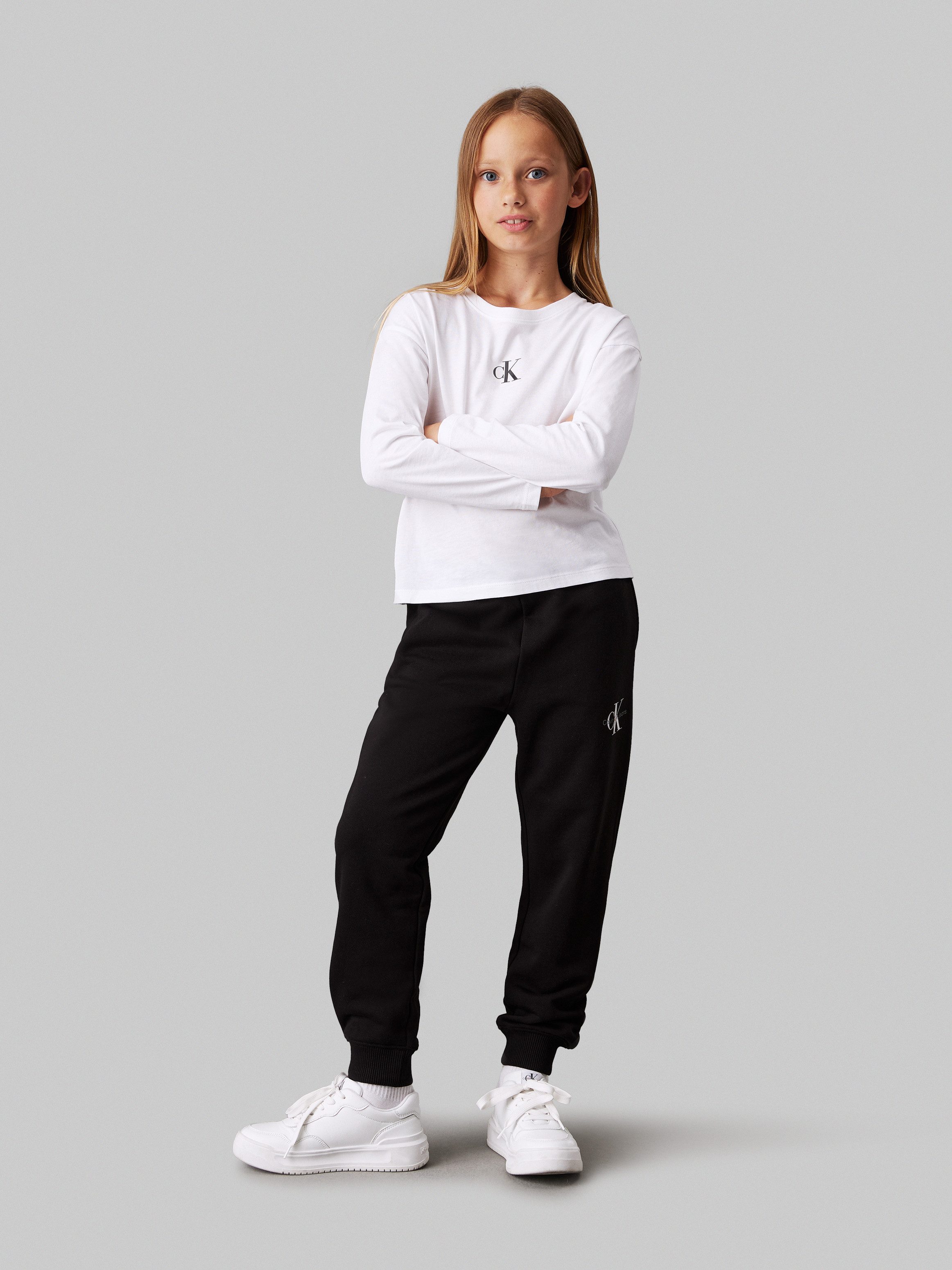 Calvin Klein Sweatbroek MONOGRAM LOGO SWEATPANTS voor kinderen tot 16 jaar