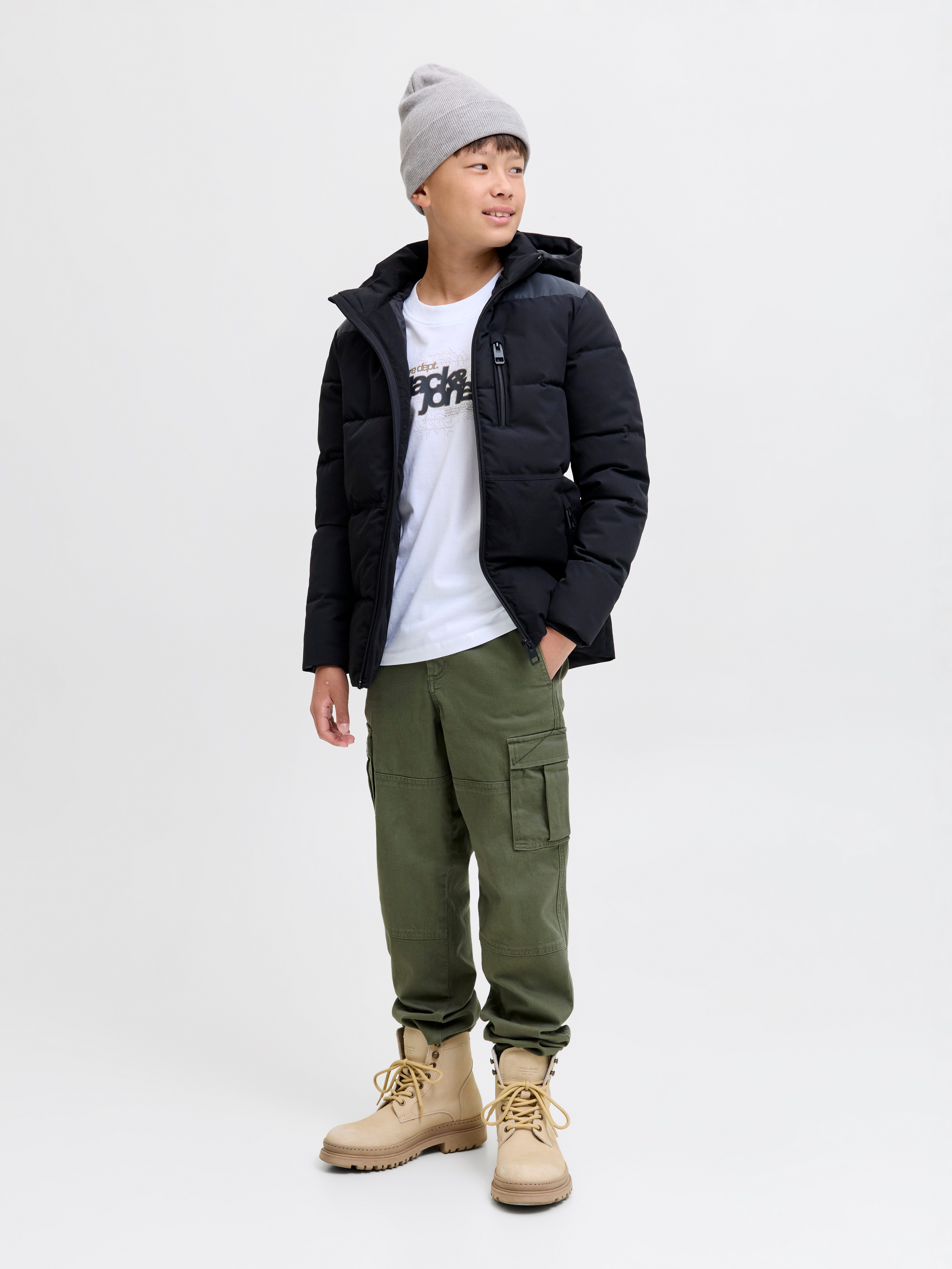 Jack & Jones Junior Cargobroek JPSTKANE JJJONNIE CUFFED CARGO JNR