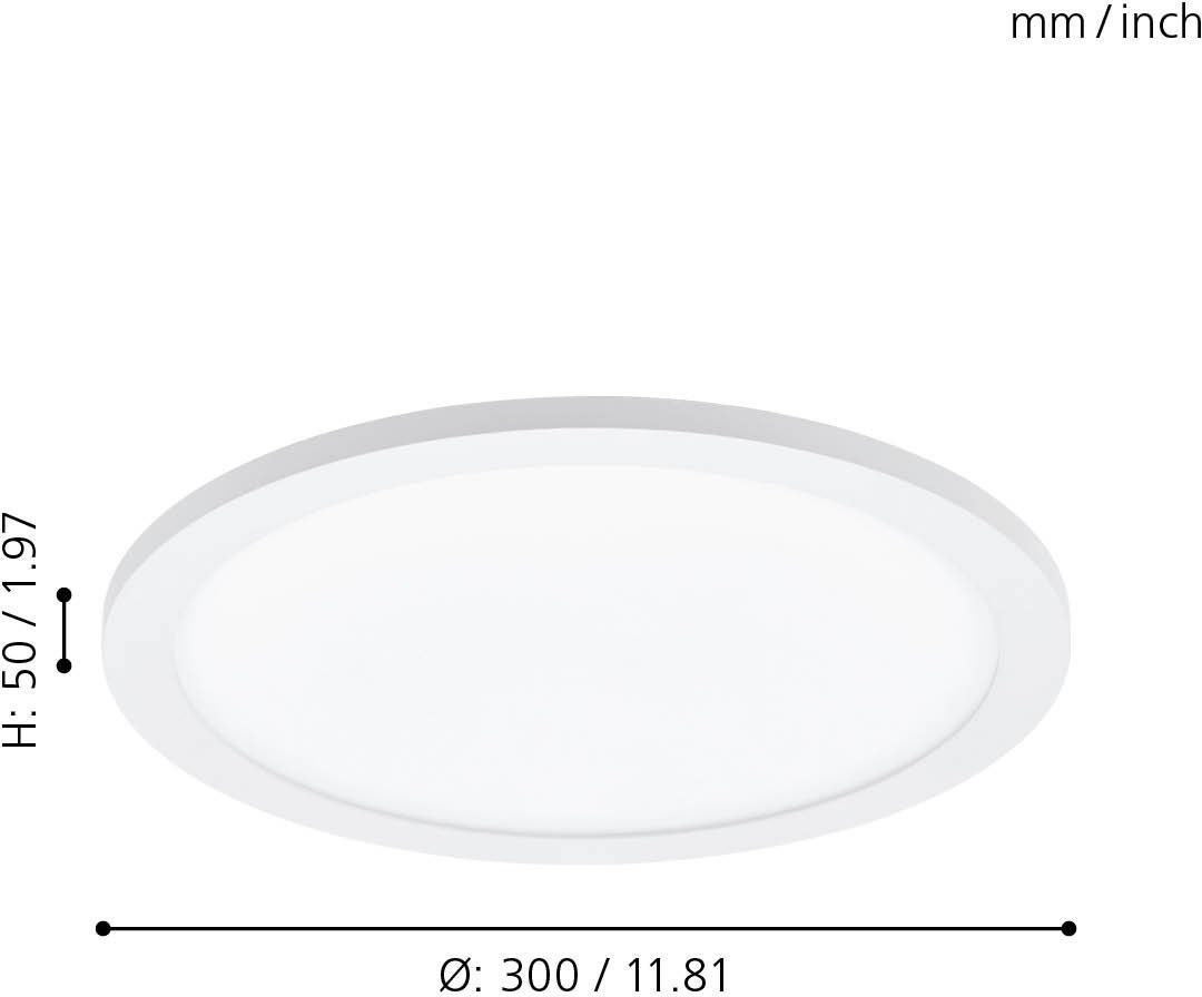 EGLO Plafondlamp SARSINA dimbaar, diameter 30 cm (1 stuk)
