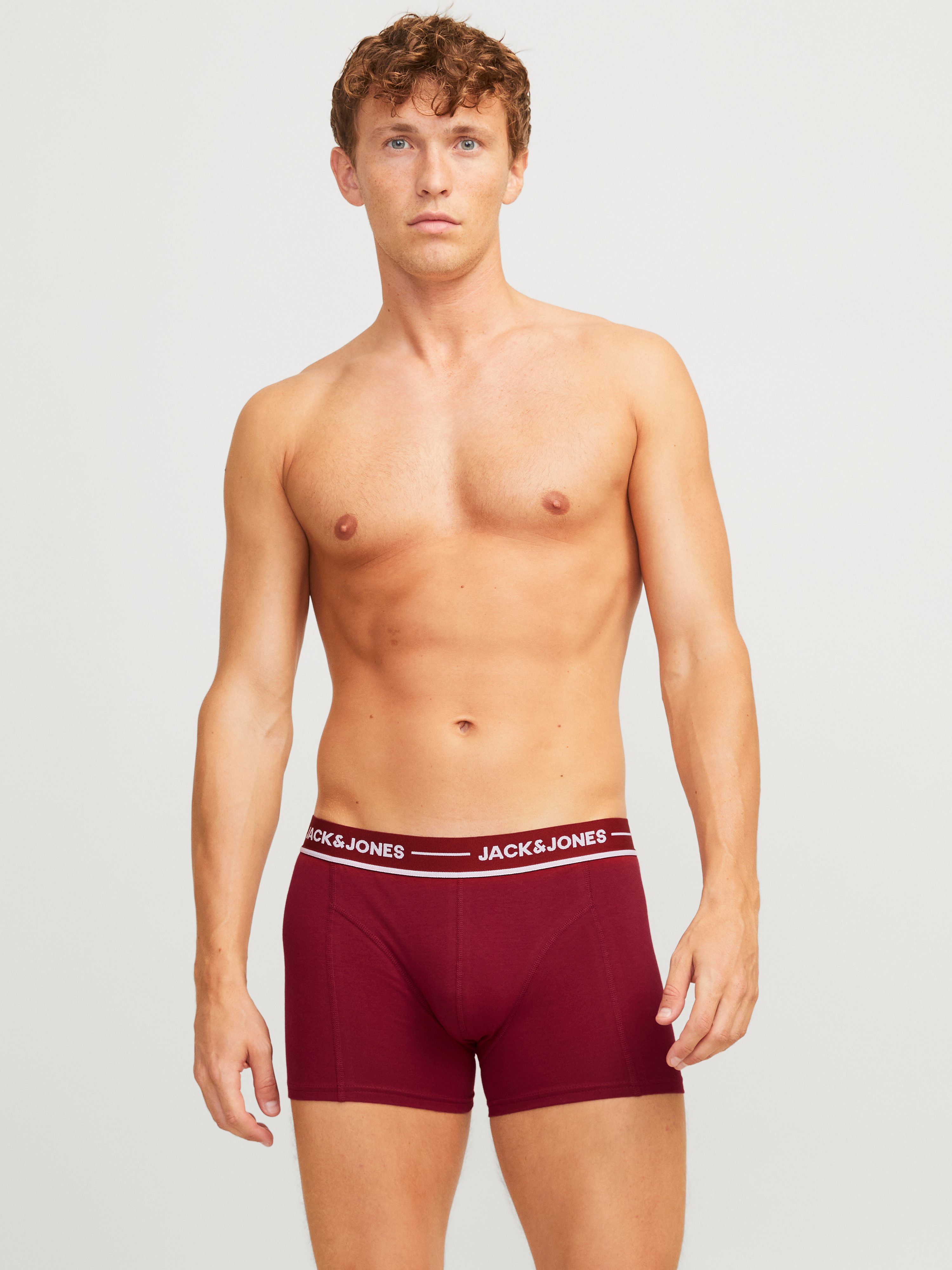 Jack & Jones Trunk JACCLAUS SOLID TRUNKS 3 PACK SN (set 3 stuks)