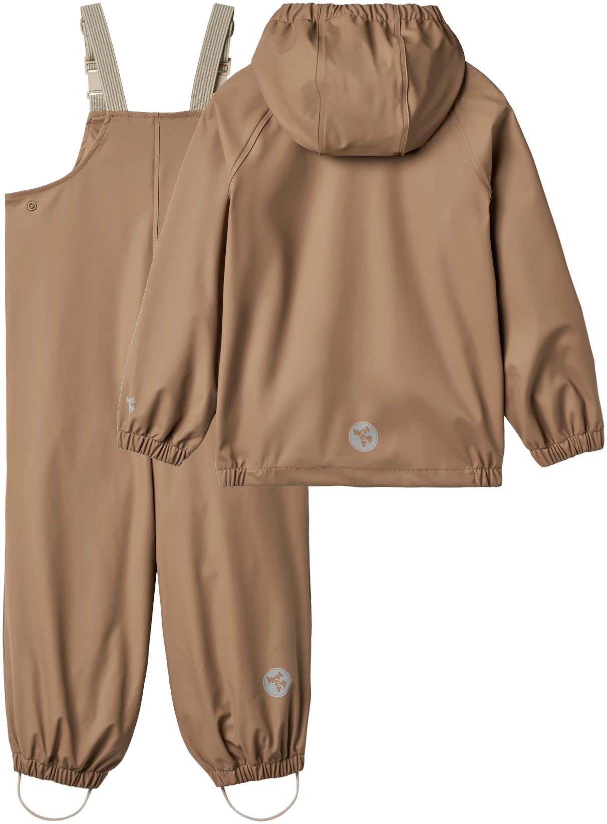 WHEAT Regenjack Rainwear Charlie waterdicht, met reflectoren en bijpassende tuinbroek (set, 2 stuks)