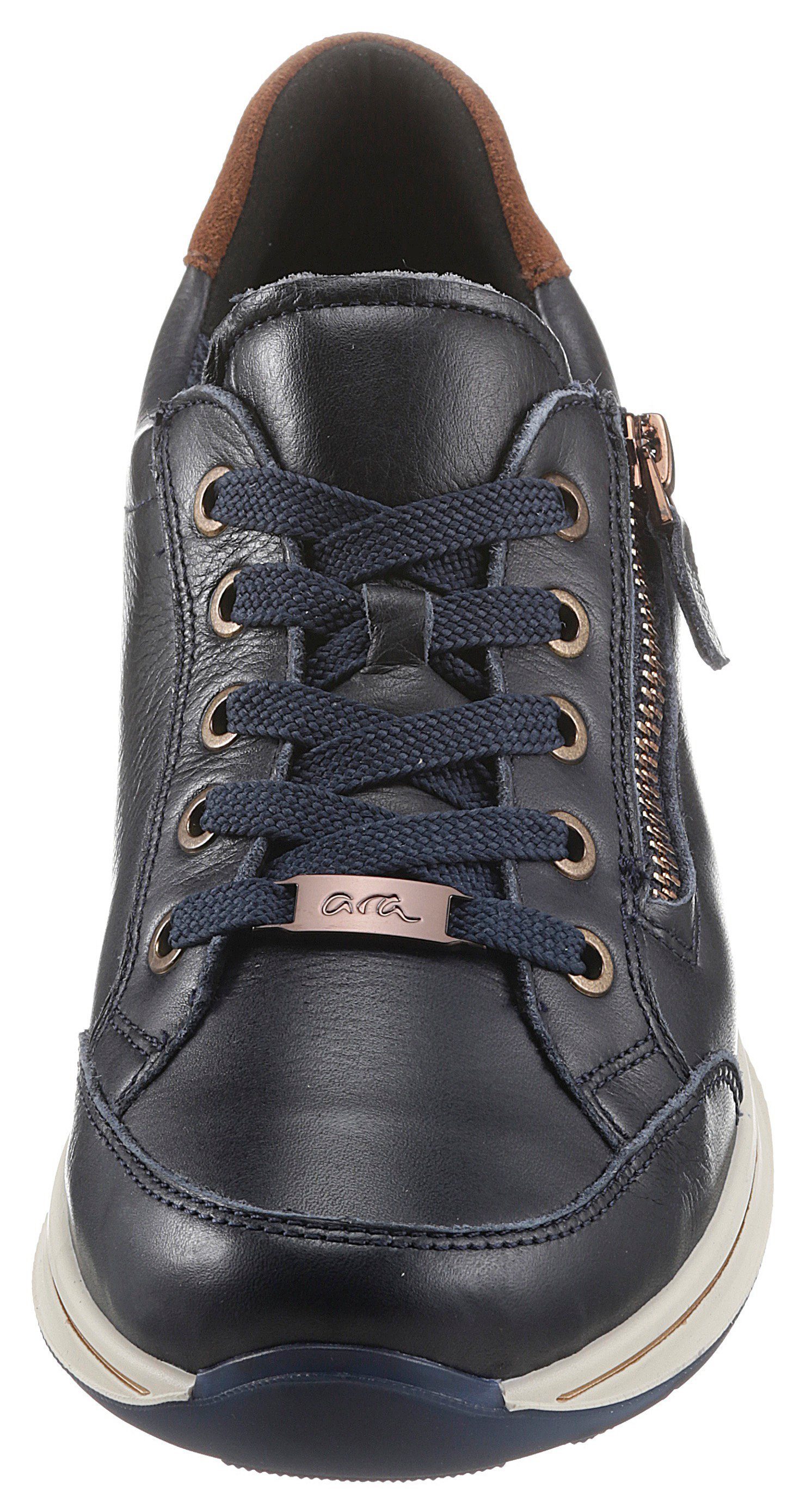 Ara Sneakers OSAKA met rits, g-breedte, vrijetijdsschoen, lage schoen, veterschoen