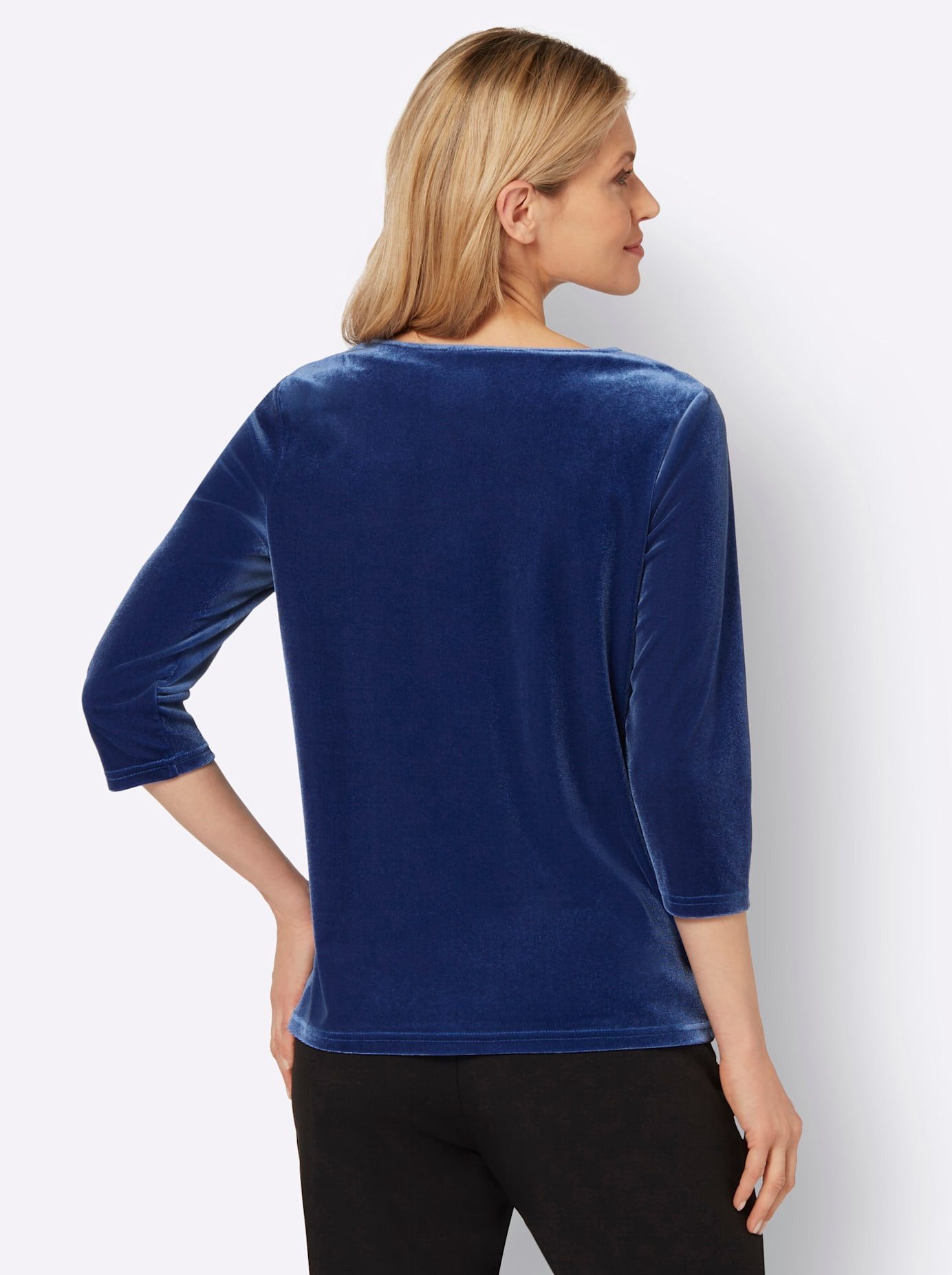 Classic Basics Shirt met 3/4 mouwen Fluwelen shirt (1-delig)