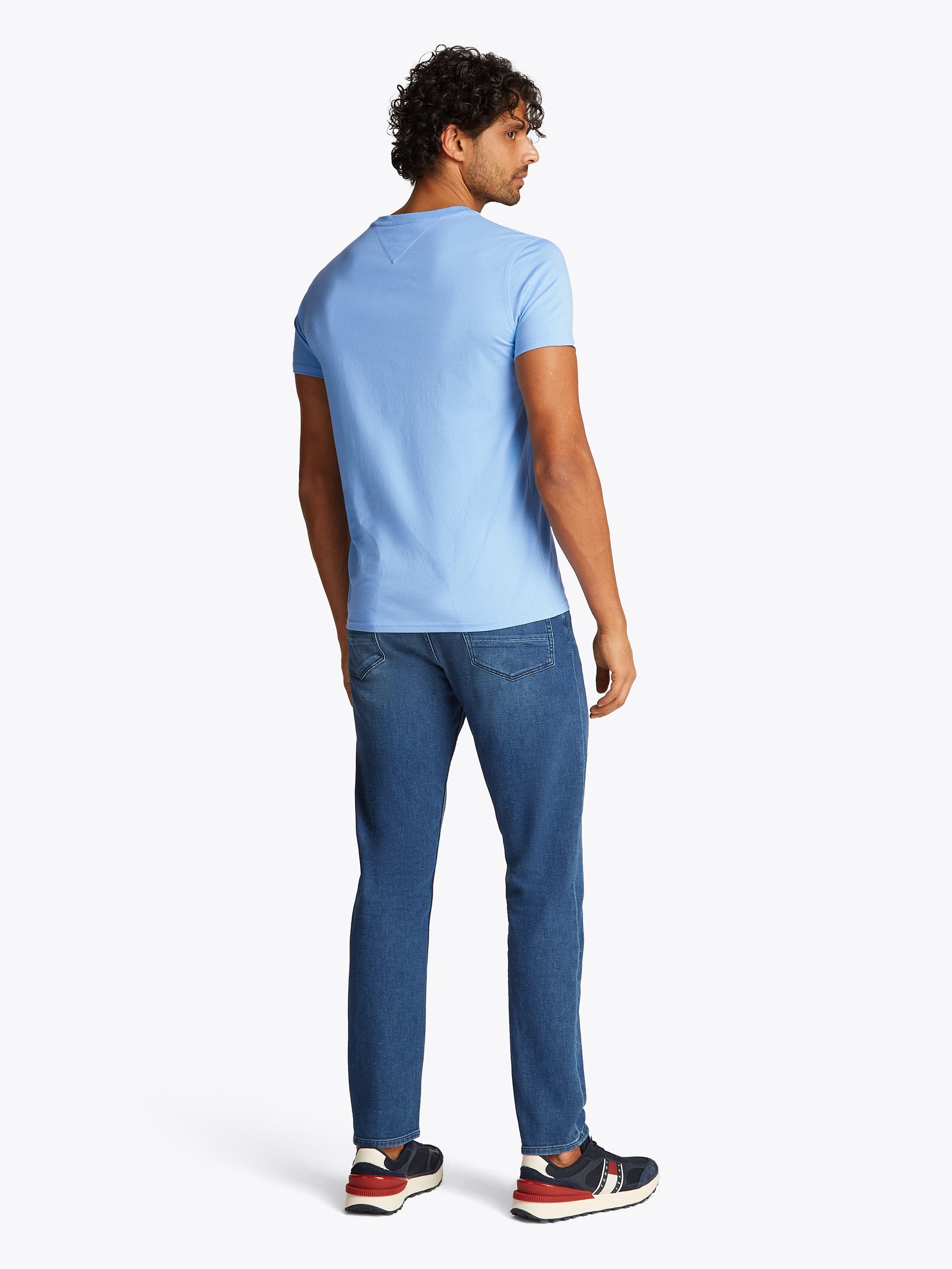 TOMMY JEANS Shirt met ronde hals TJM XSLIM 2PACK JERSEY TEE EXT (Set van 2)