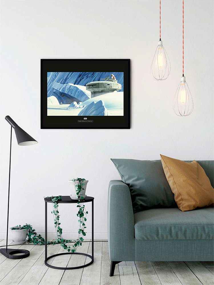 Komar Wanddecoratie Star Wars Classic RMQ Hoth echo Base Wanddecoratie voor de kinderkamer - zonder lijst (1 stuk)