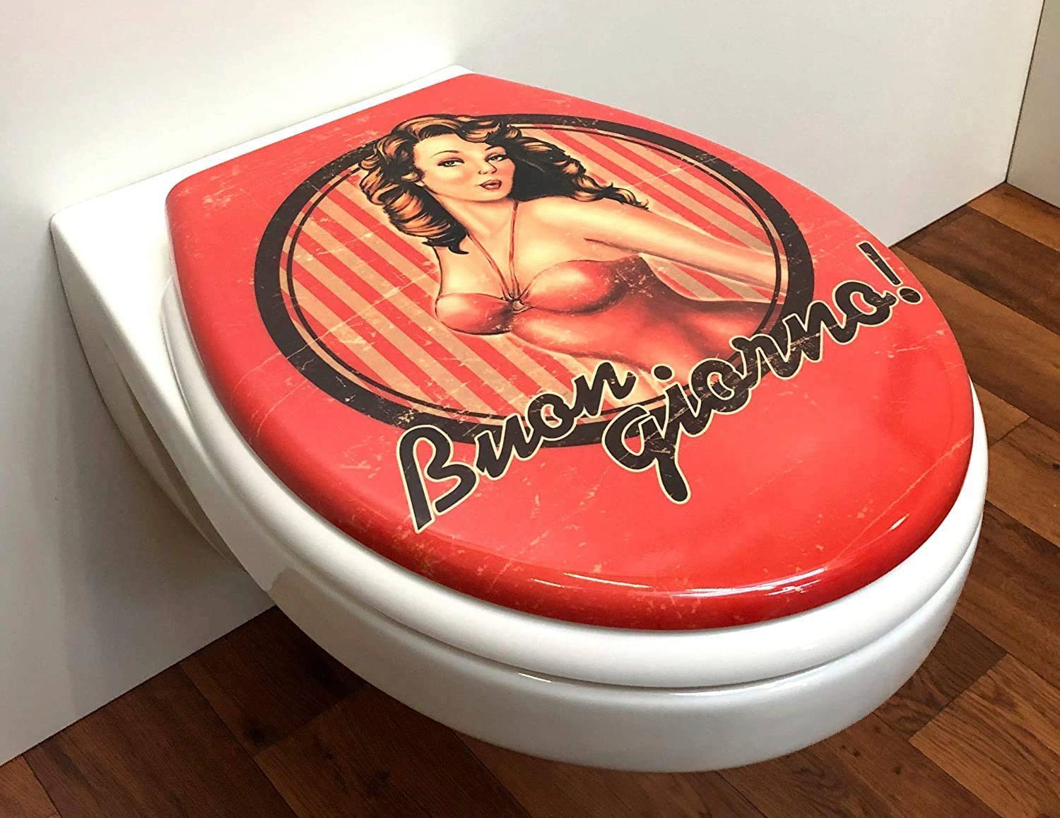 ADOB Toiletzitting Buongiorno Soft-closemechanisme, voor het schoonmaken afneembaar