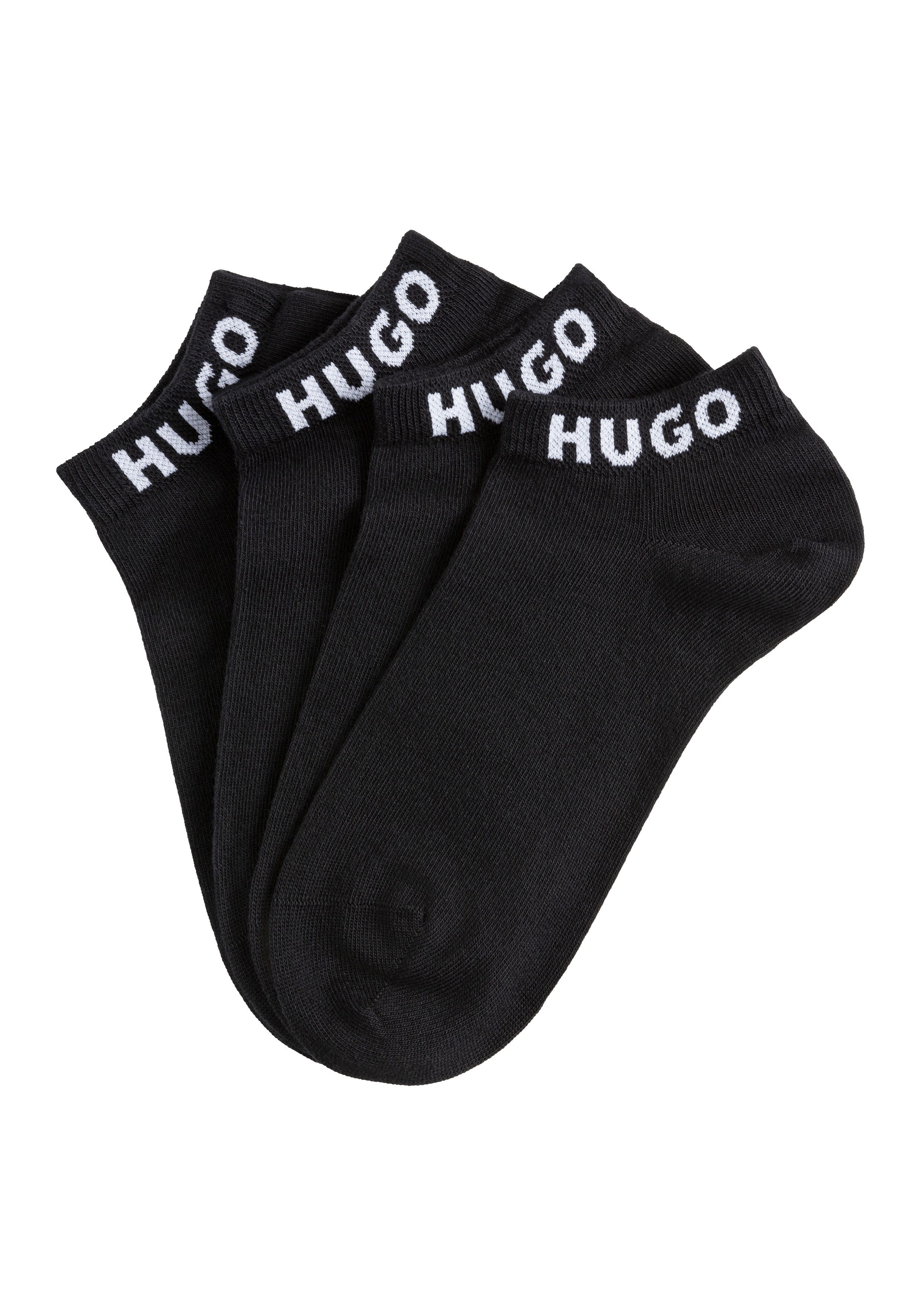 HUGO underwear Sokken 3P AS UNI CC W met contrasterende logo-opdruk (3 paar, Set van 3) dames sokken maat 39-42 zwart