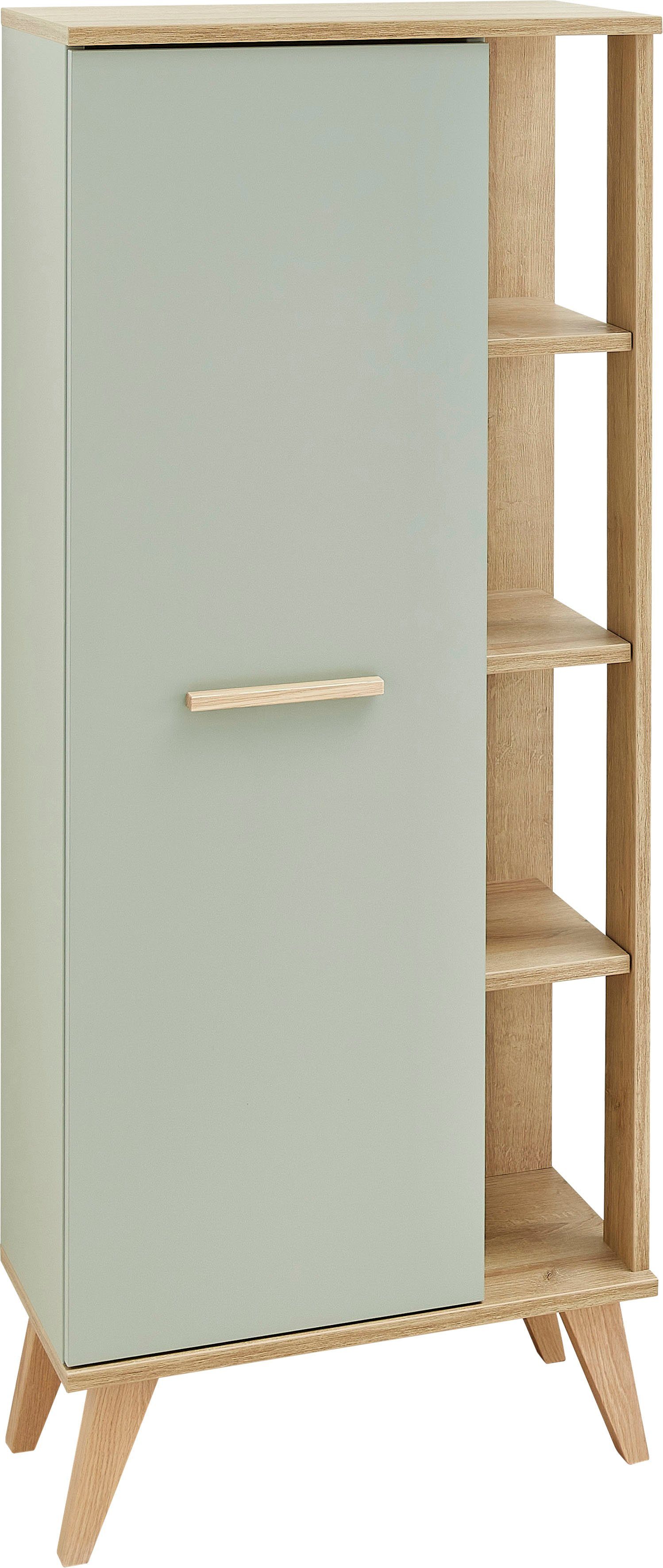 Saphir Halfhoge kast Quickset 963 Breedte 50,5 cm, open kast opzij, houten grepen, deurdemper