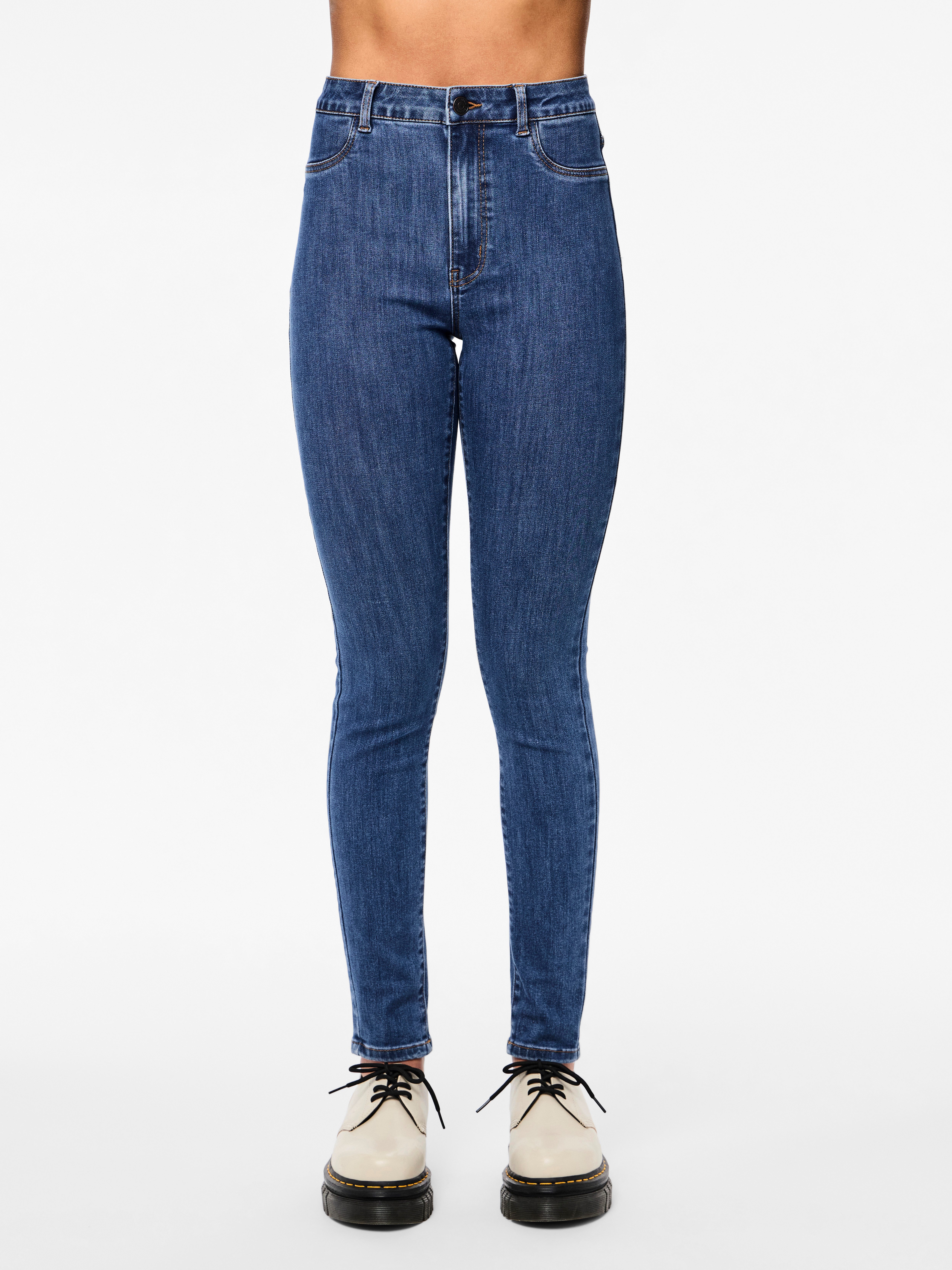 pieces Jeggings PCDEA HW SKINNY MB JEGGING NOOS dames jeggings maat M (38) blauw