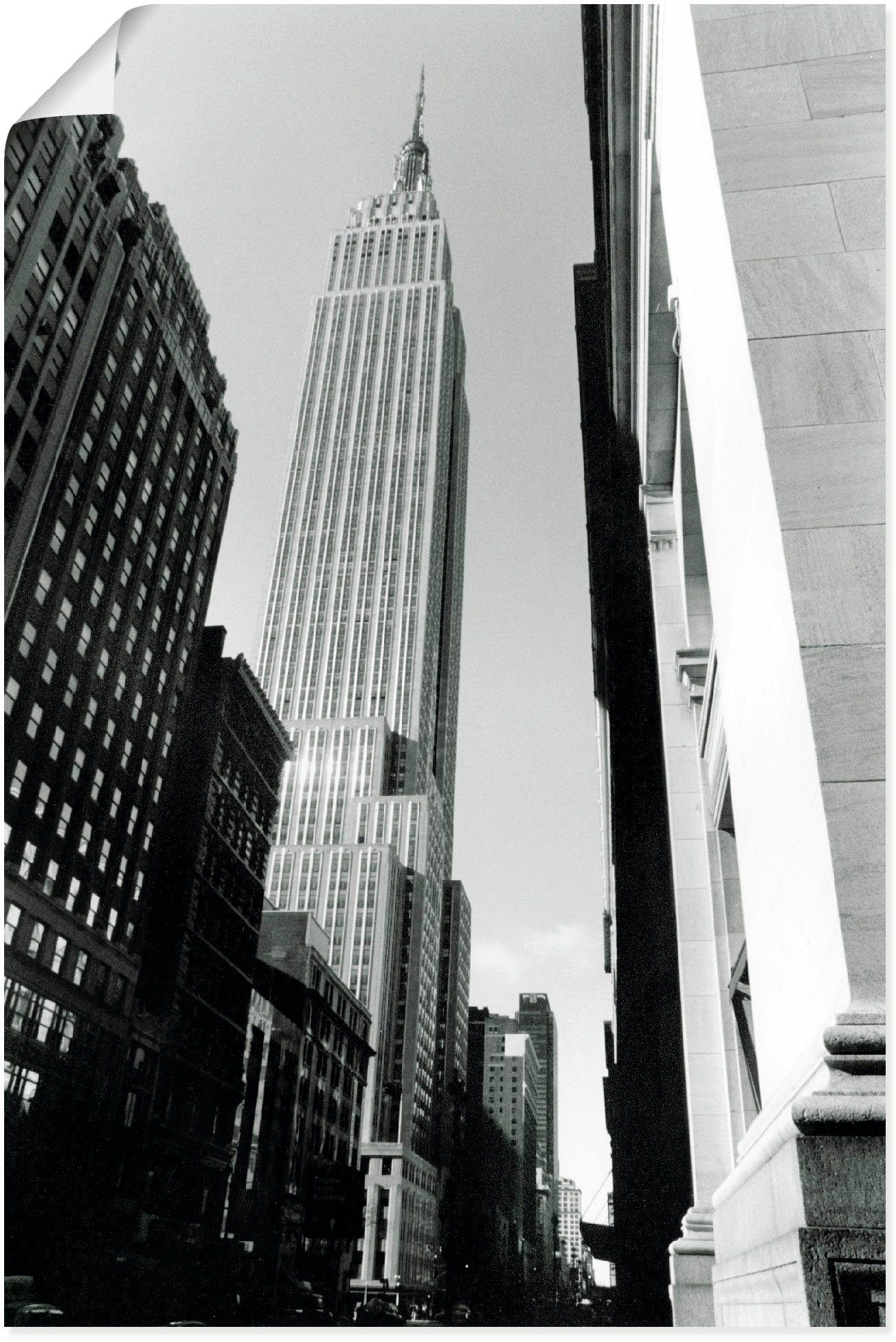 Artland Artprint Empire State Building II in vele afmetingen & productsoorten - artprint van aluminium / artprint voor buiten, artprint op linnen, poster, muursticker / wandfolie o