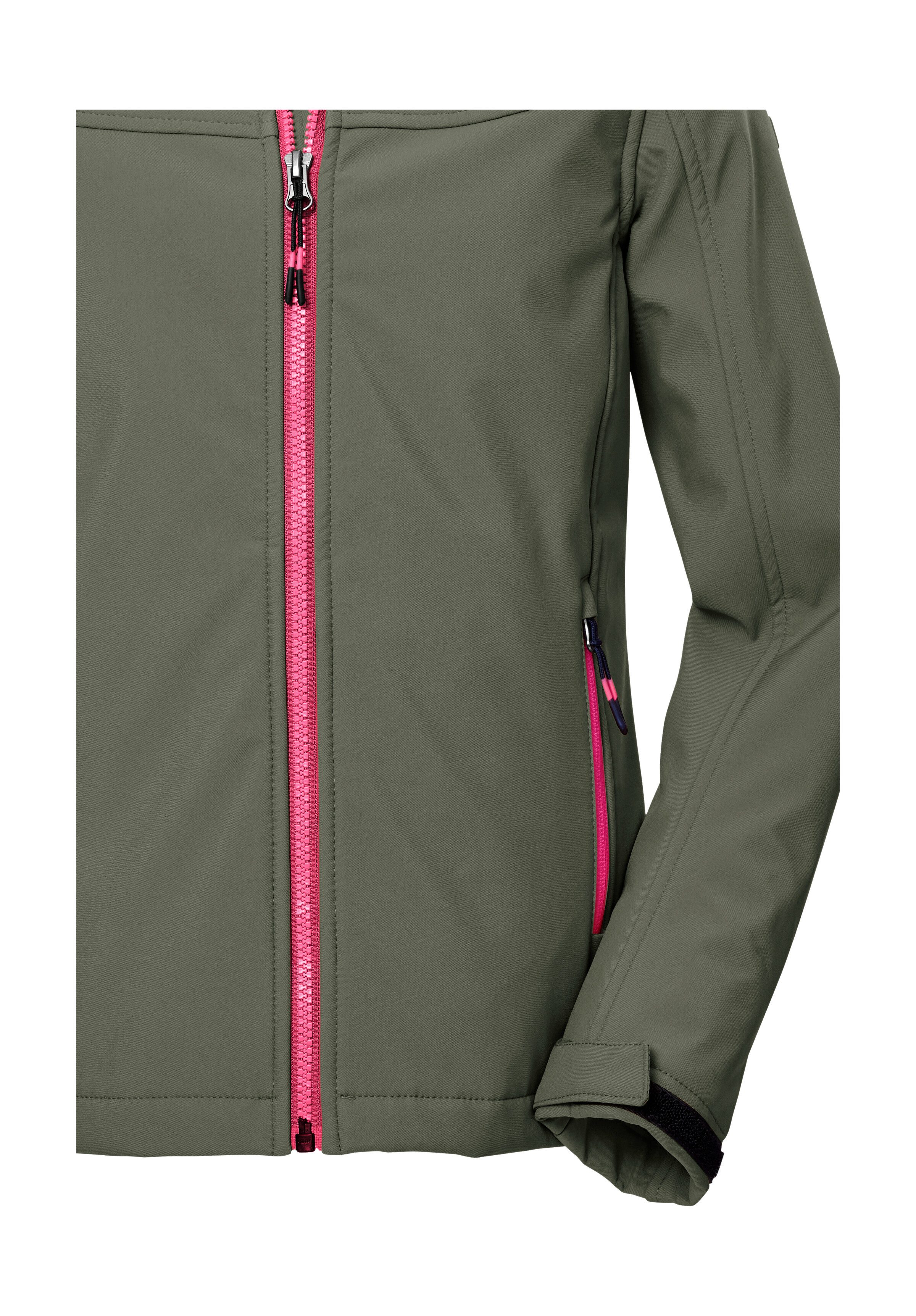 Killtec Softshell-jack KOW 349 GRLS SFTSHLL JCKT Waterdichte meisjes-softshelljack met capuchon, ademend, warm