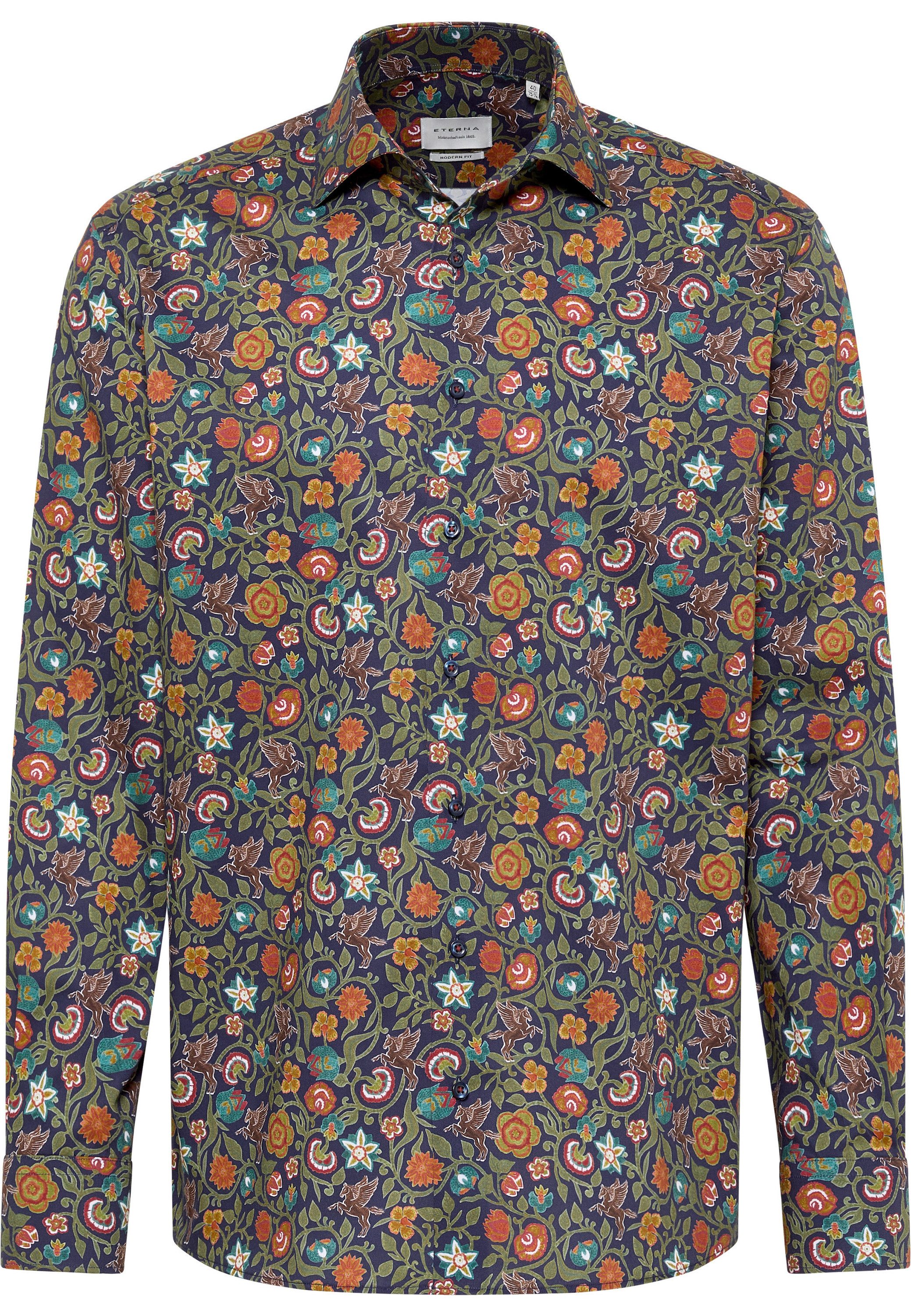 Eterna Overhemd met lange mouwen MODERN FIT NON IRON (strijkvrij)