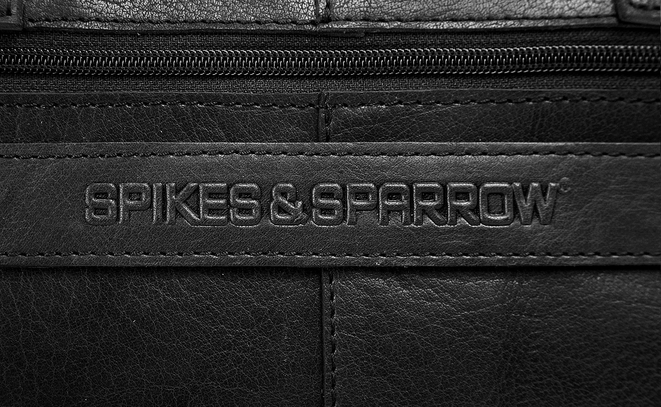 Spikes & Sparrow Aktetas echt leder