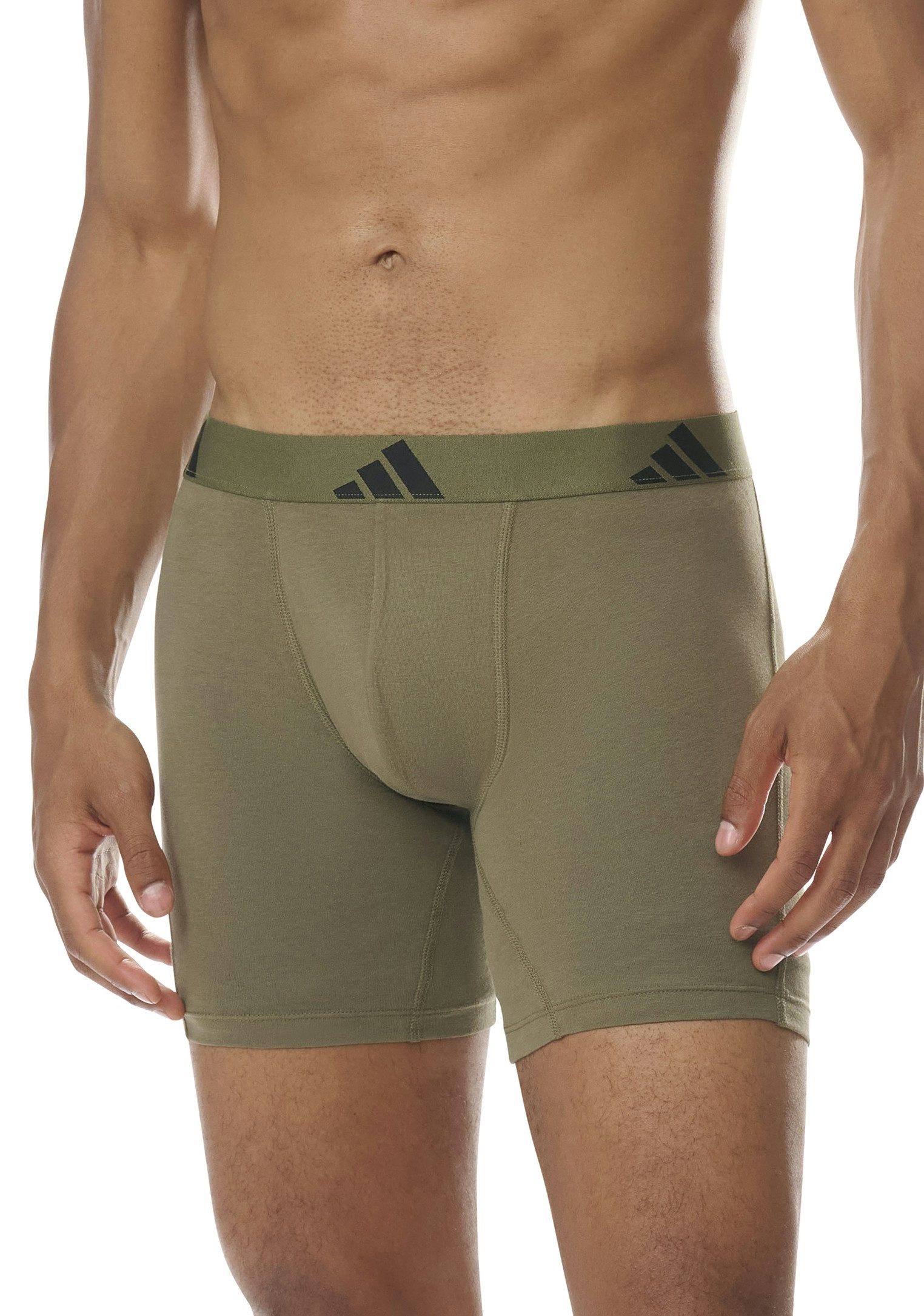 adidas Sportswear Boxershort Active Flex Cotton met iets langere pijp (Set van 3)