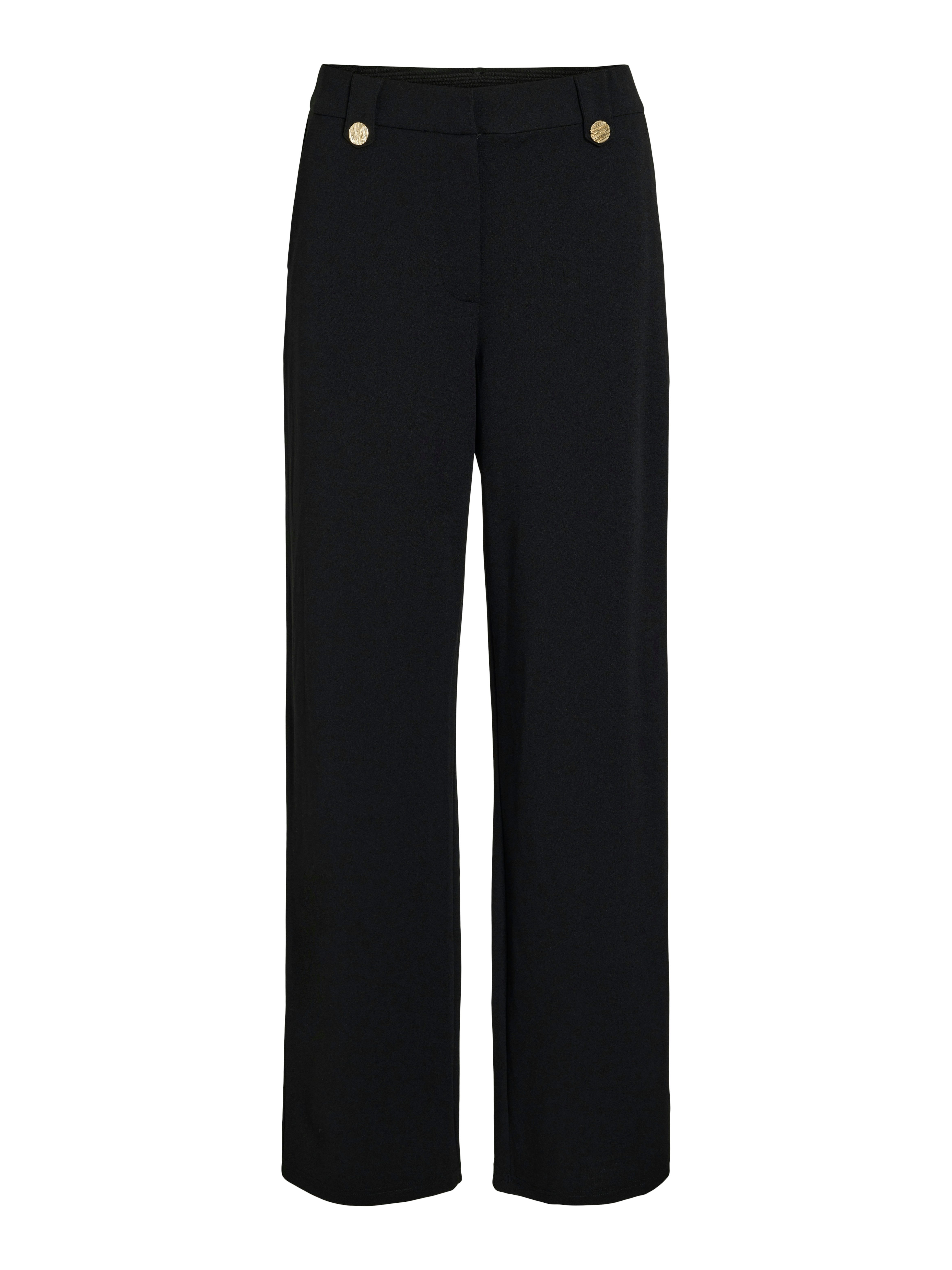 Vila Pantalon VICLUA HW WIDE BUTTON PANTS- NOOS