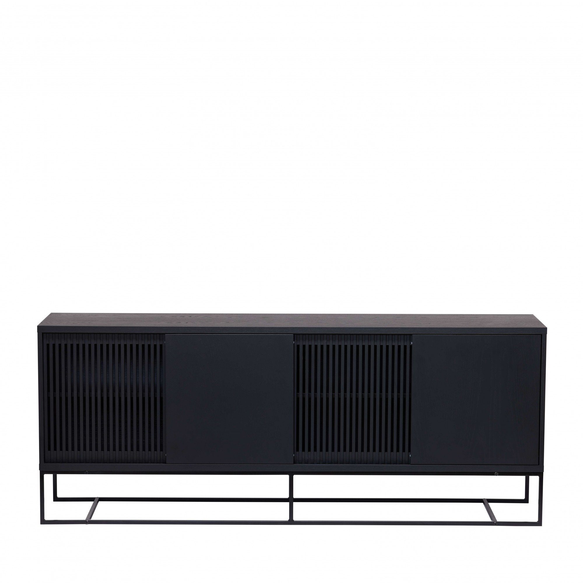 Woodman Dressoir Ende Kast, gedeeltelijk massief, metalen voeten, breedte 188 cm, FSC®