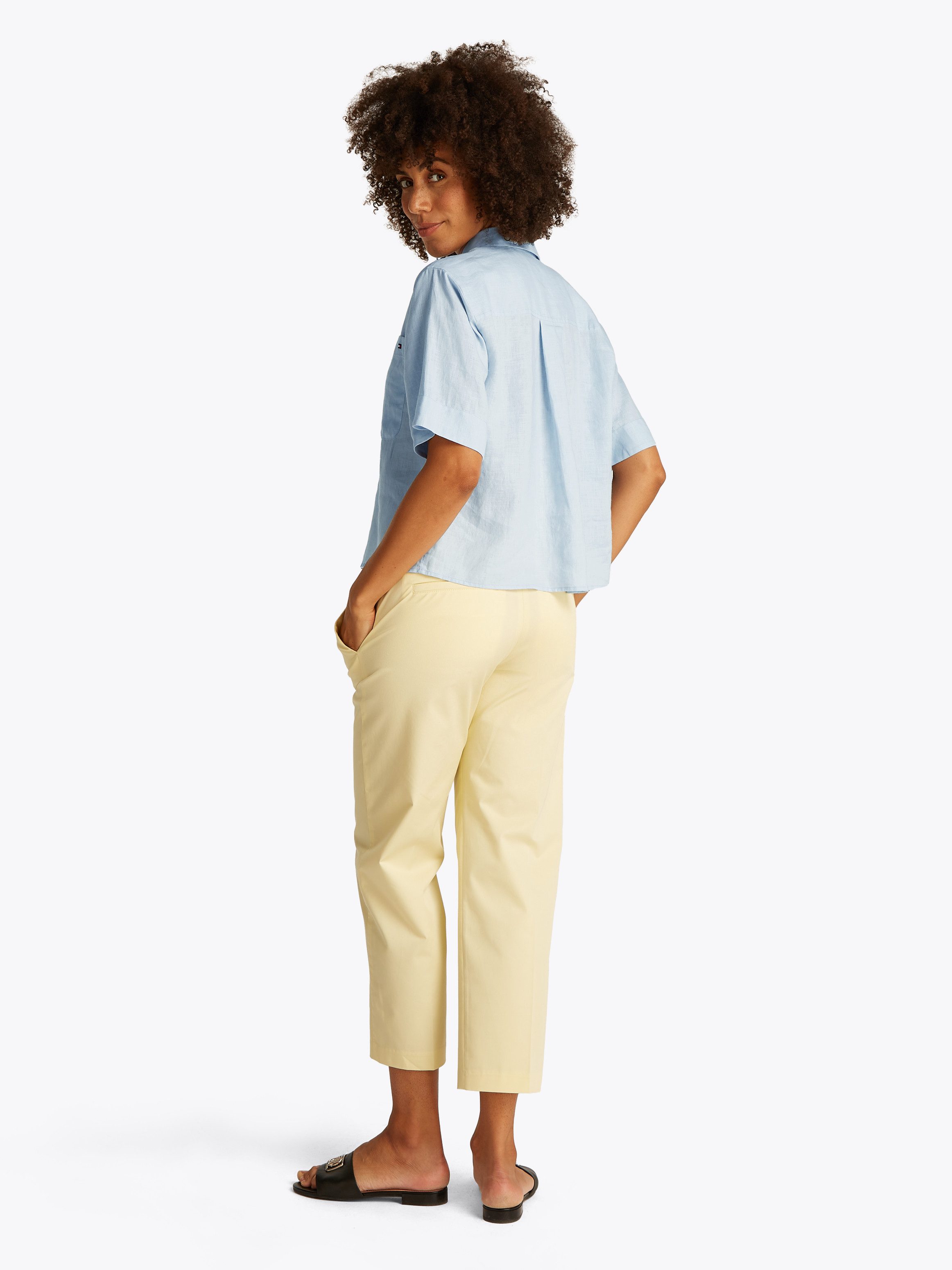 Tommy Hilfiger Shirt met korte mouwen ESS LINEN RELAXED S/S SHIRT