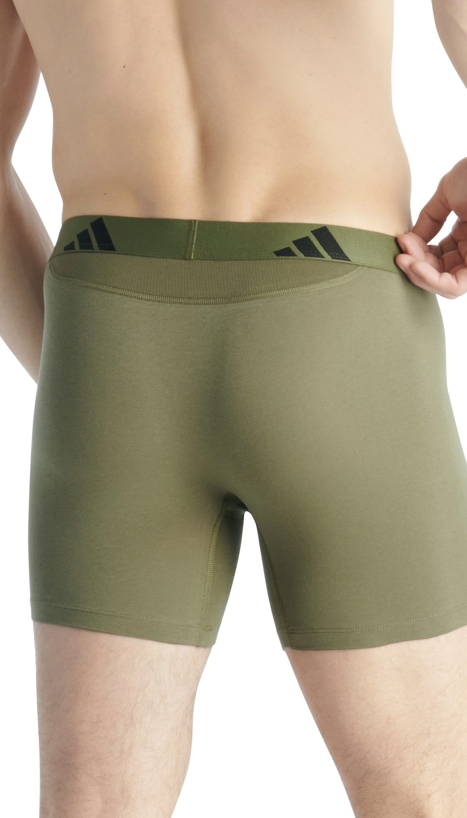 adidas Sportswear Boxershort Active Flex Cotton Geperforeerde mesh rugpartij en kruis (Set van 2)