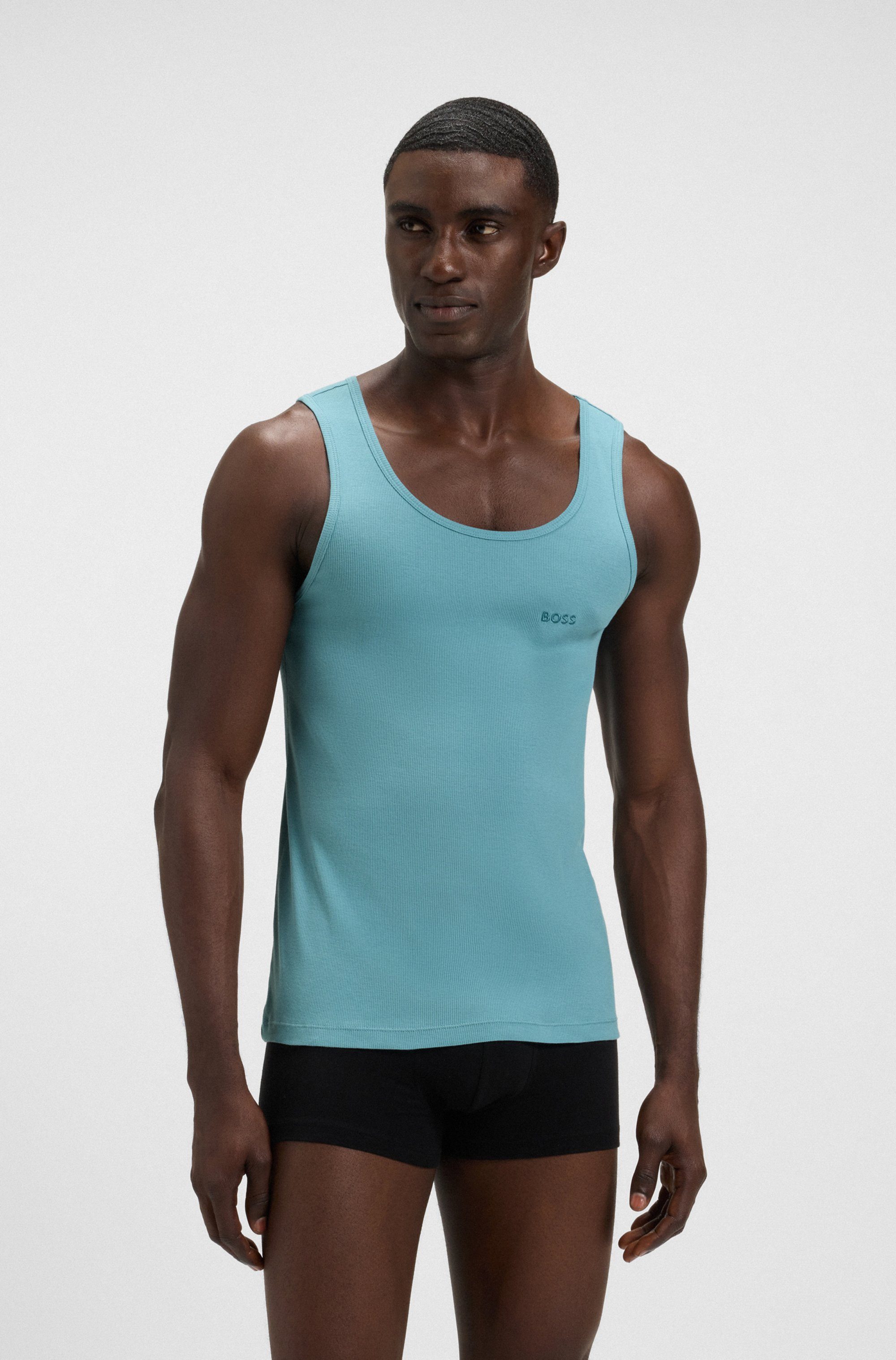 BOSS Tanktop 3P RibClassic BOSS ONE x David Beckham