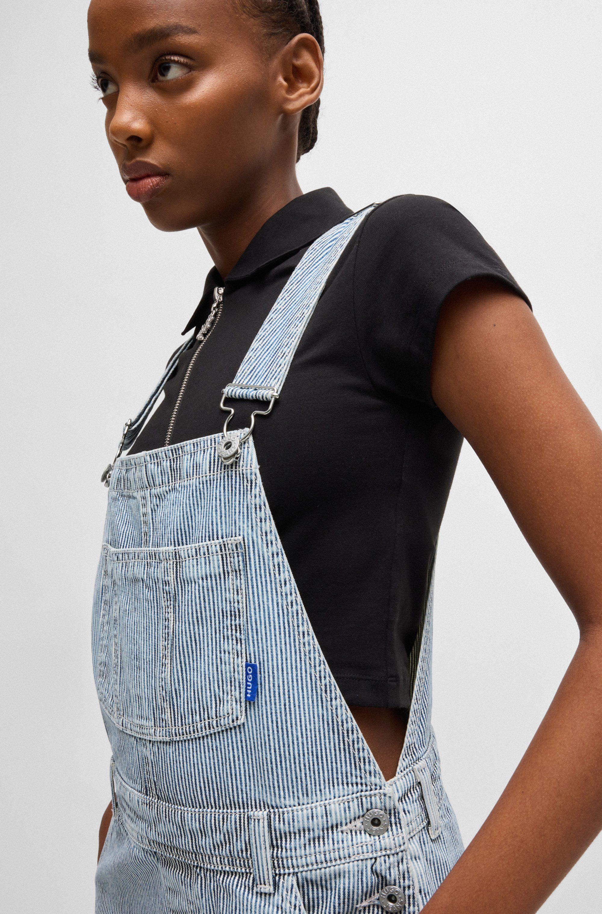 HUGO Blue Tuinbroek met loop-detail