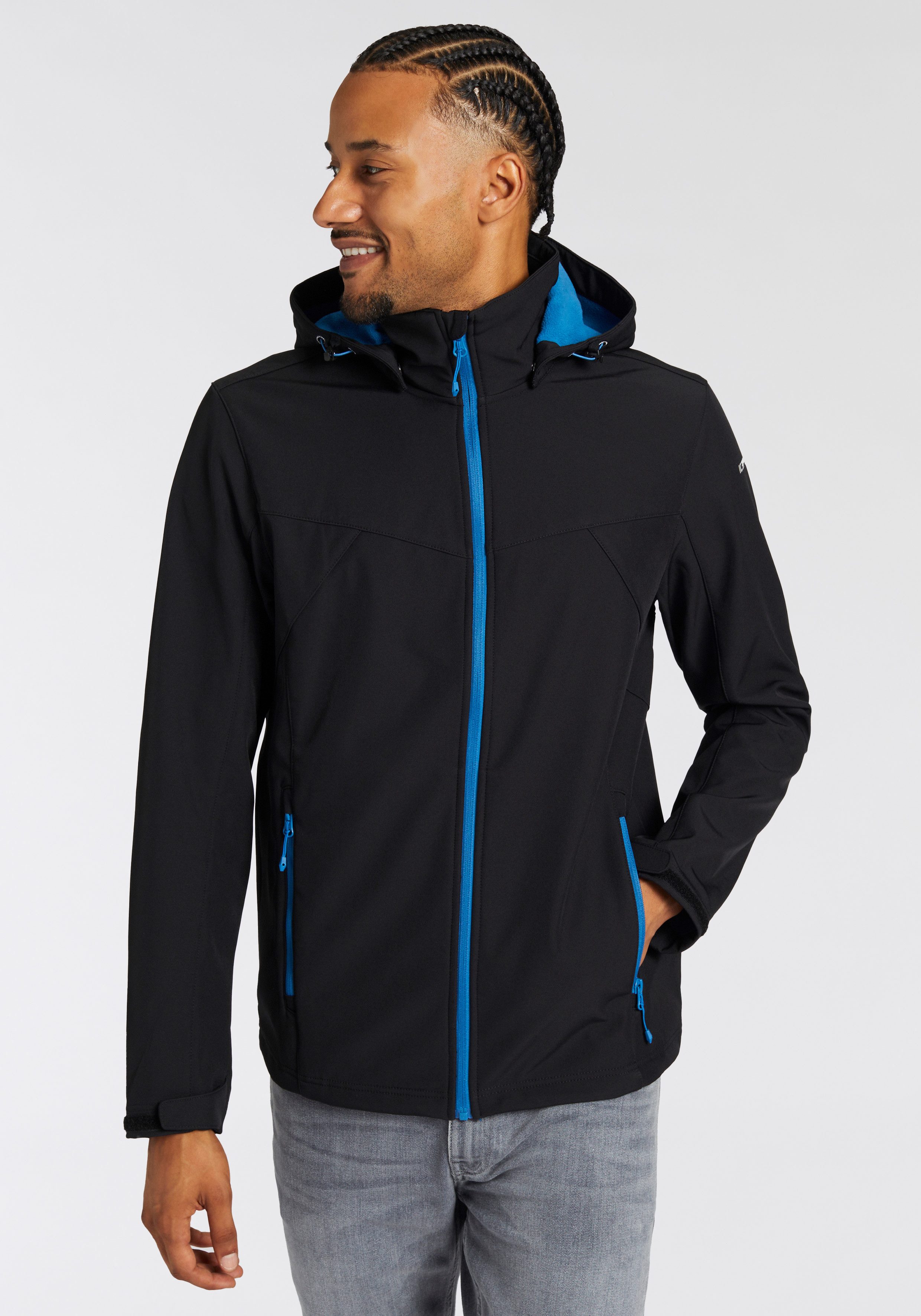 Icepeak Softshell-jack H SOFTSHELLJACKE BRIMFIELD met stijlvolle logo-opschriften (1 stuk)