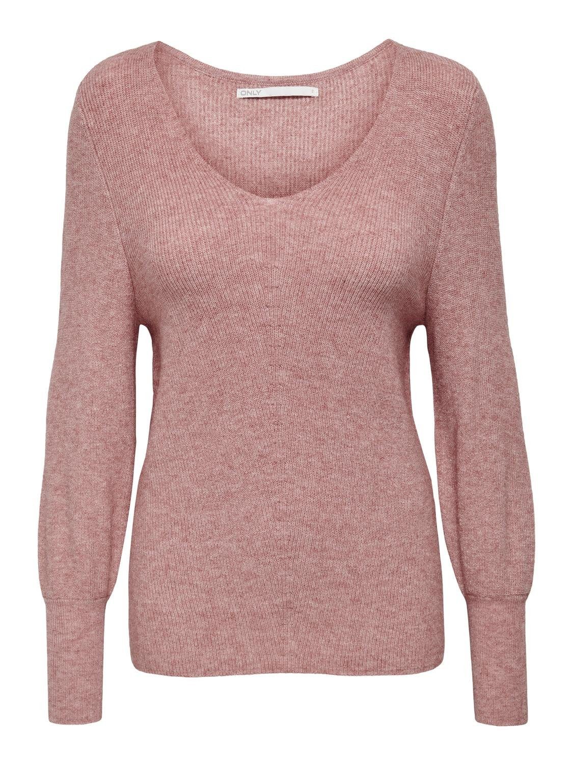 Only Trui met V-hals ONLATIA L/S V-NECK CUFF KNT