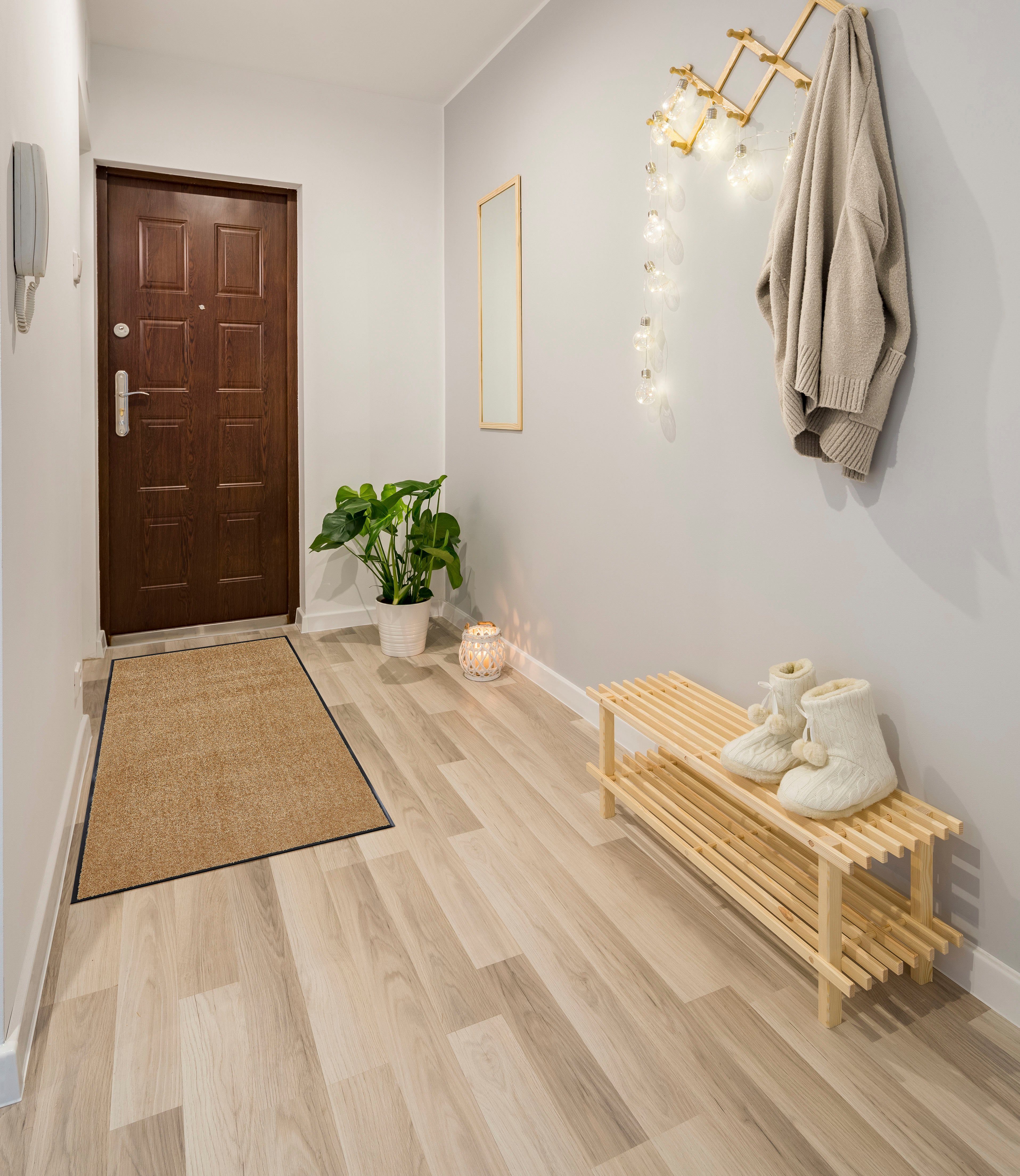 Andiamo Mat Super Wash & Clean, Made in Belgium Vuilopvangmat, uni kleuren, antislip, wasbaar
