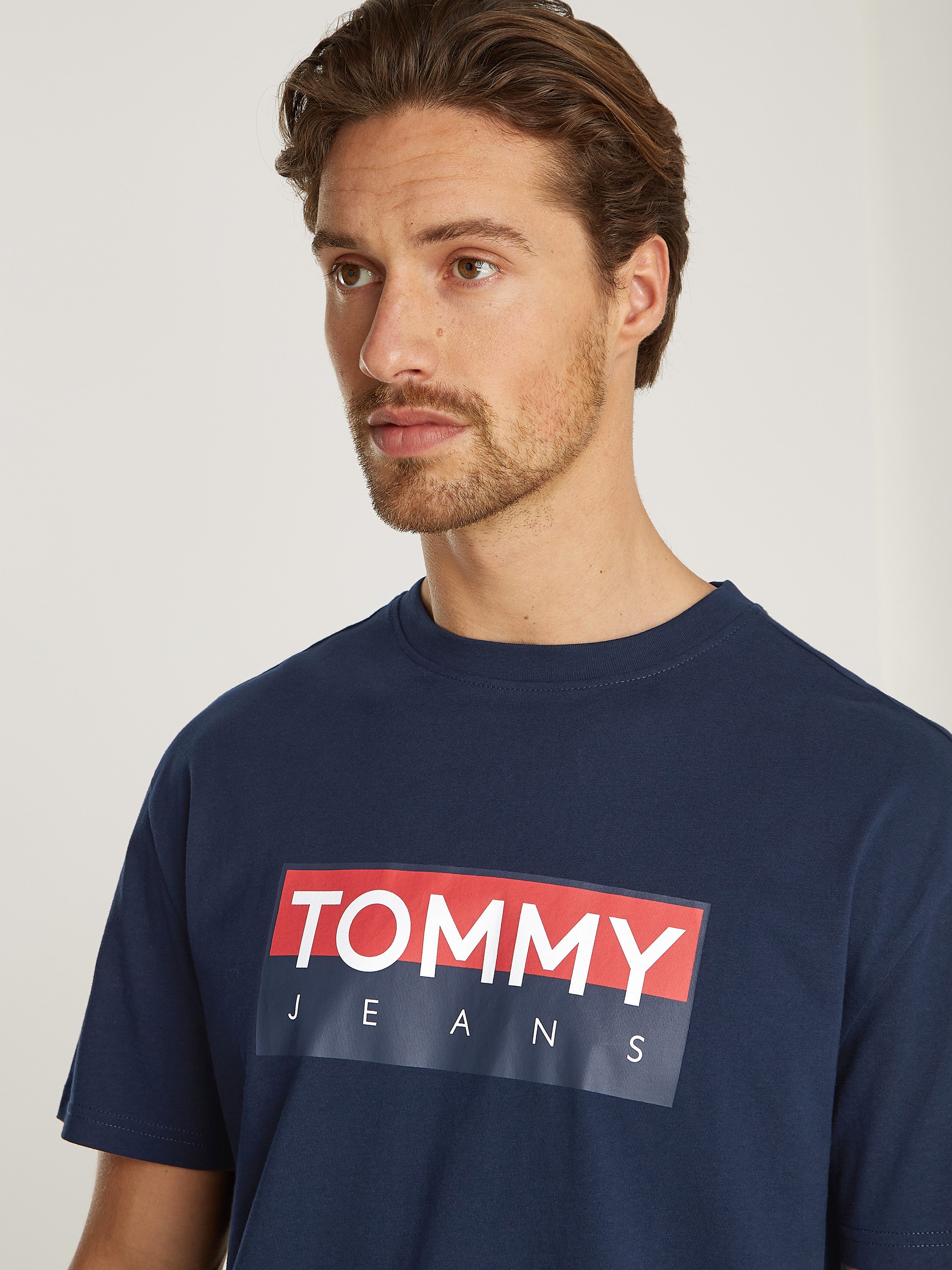 Tommy Jeans Plus T-shirt TJM REG RWB TOMMY ENTRY TEE EXT