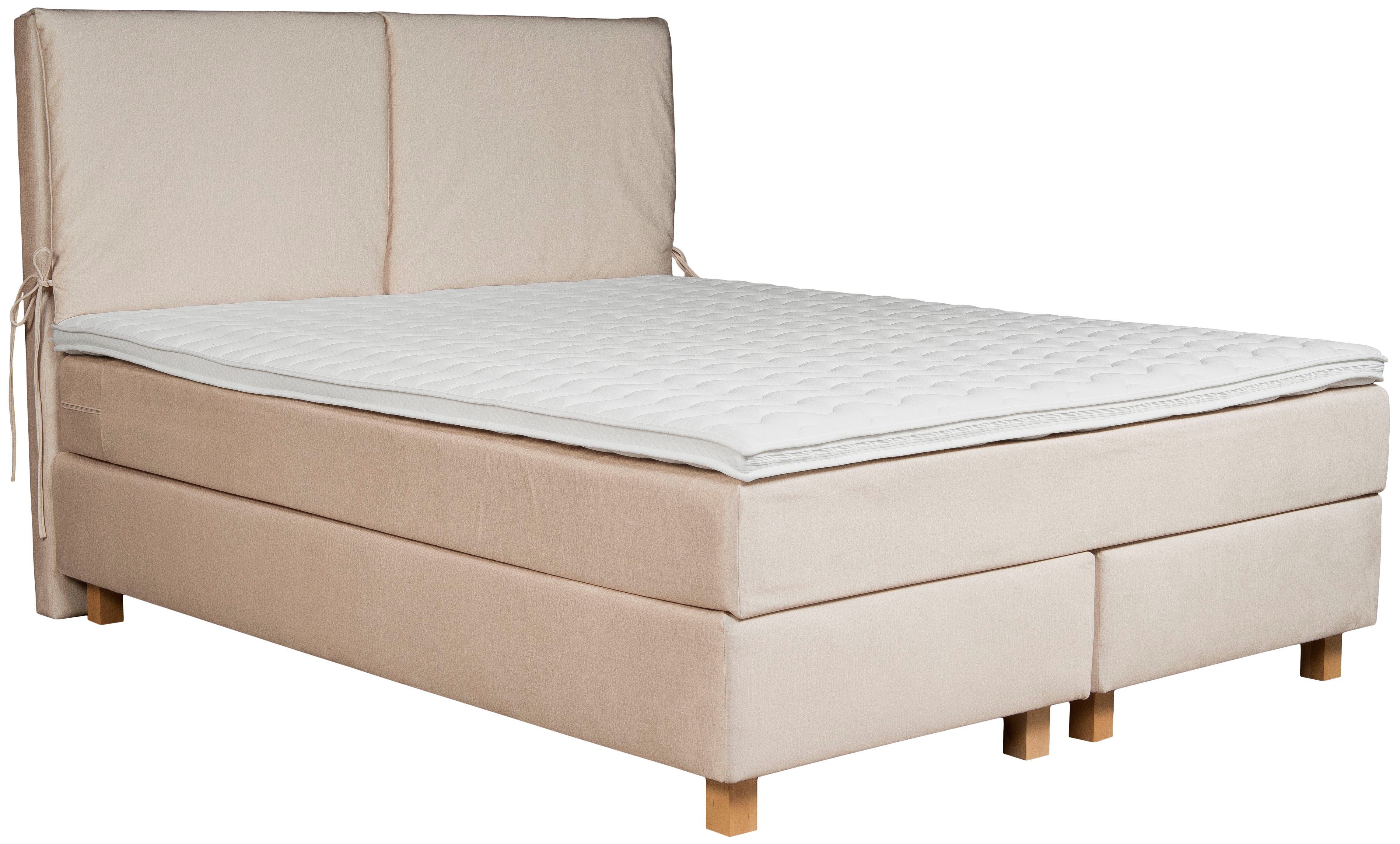 Home affaire Boxspring Nele incl. topmatras in eenvoudig design boxsprings beige