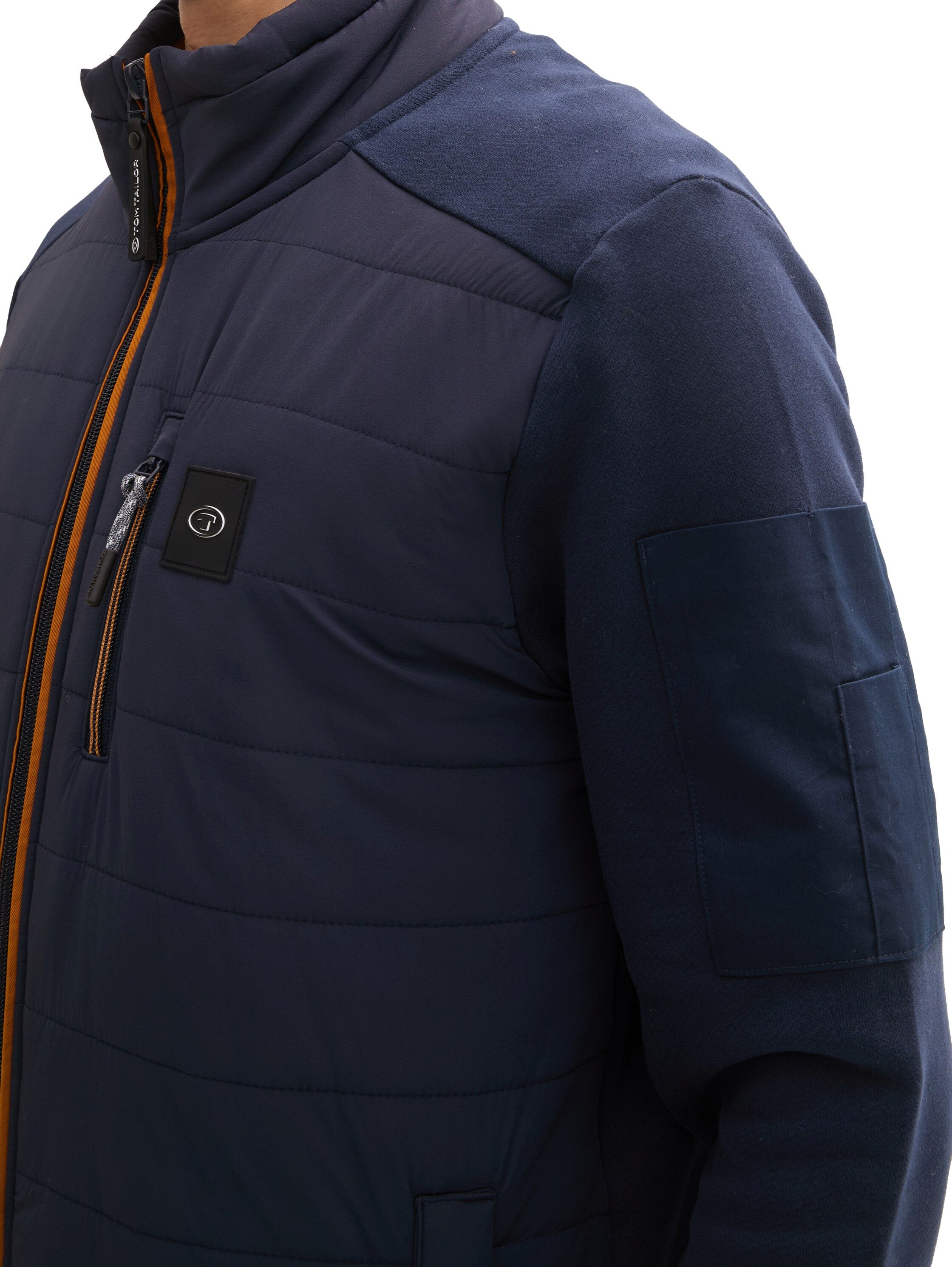 Tom Tailor Sweatvest met geborduurd logo