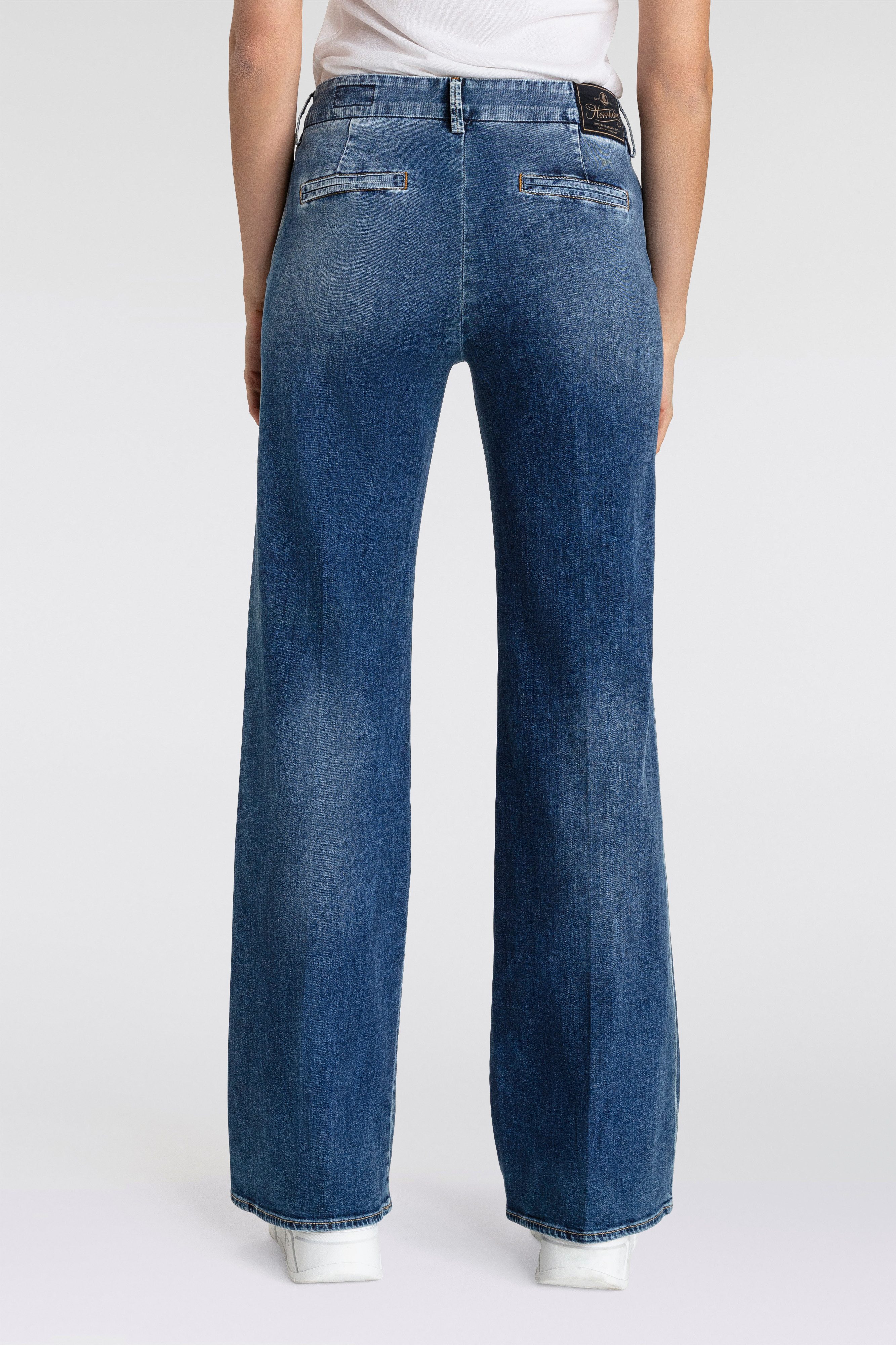 Herrlicher Wijd uitlopende jeans Lovely Flared Recycled Light Denim