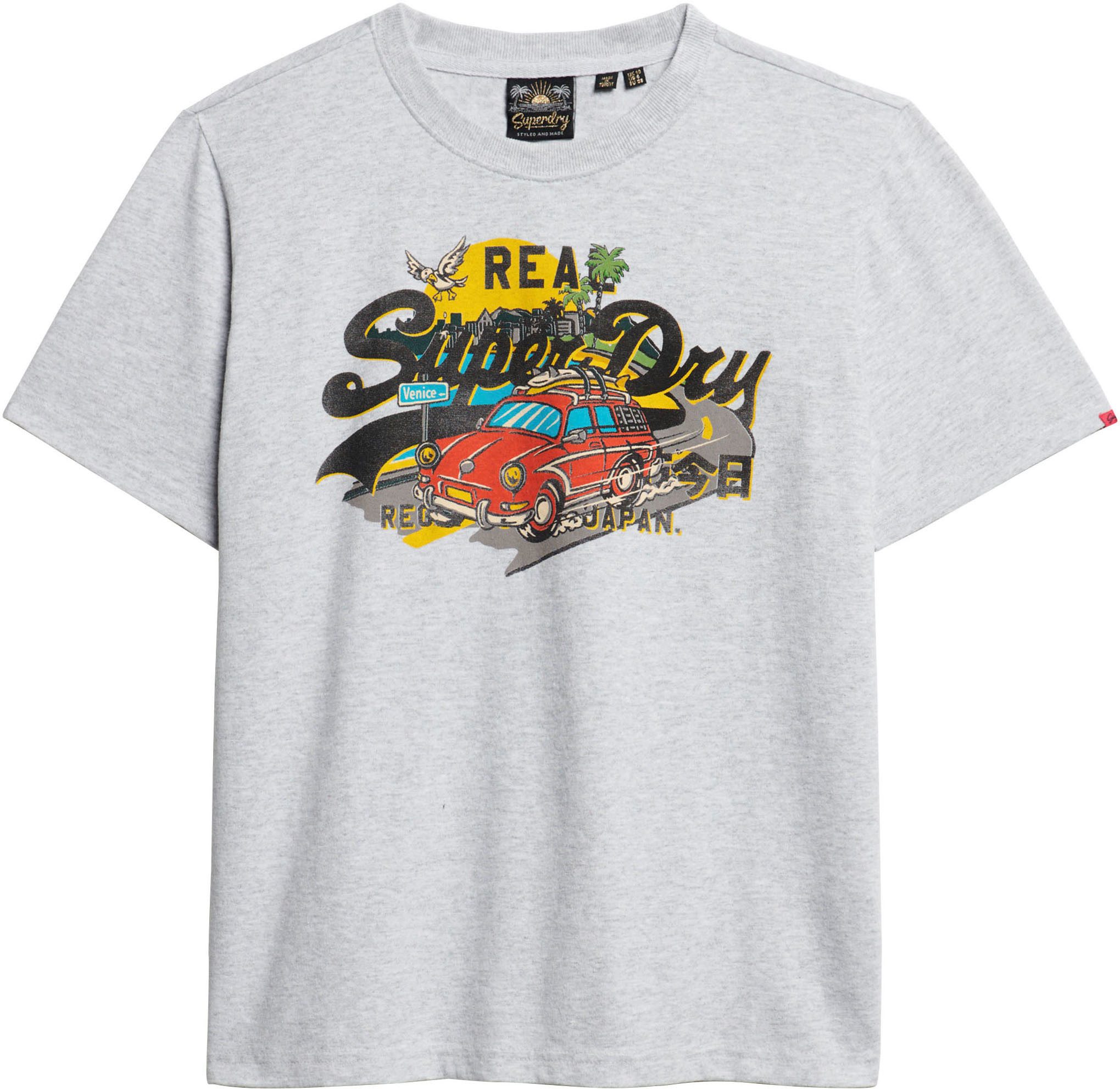 Superdry Shirt met korte mouwen LA VL GRAPHIC RELAXED TEE