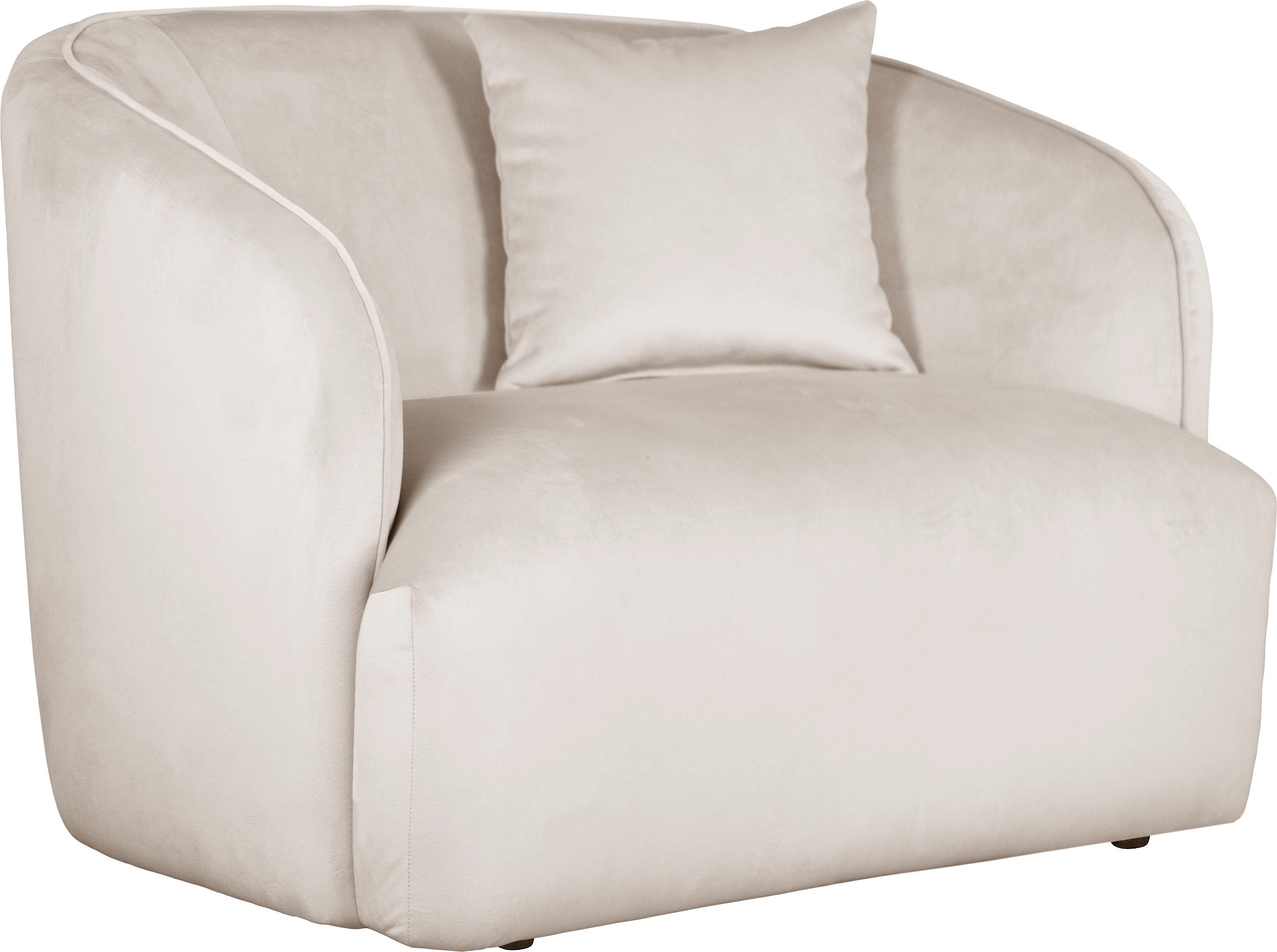 andas Fauteuil Kreukelzone ook met bouclé-bekleding