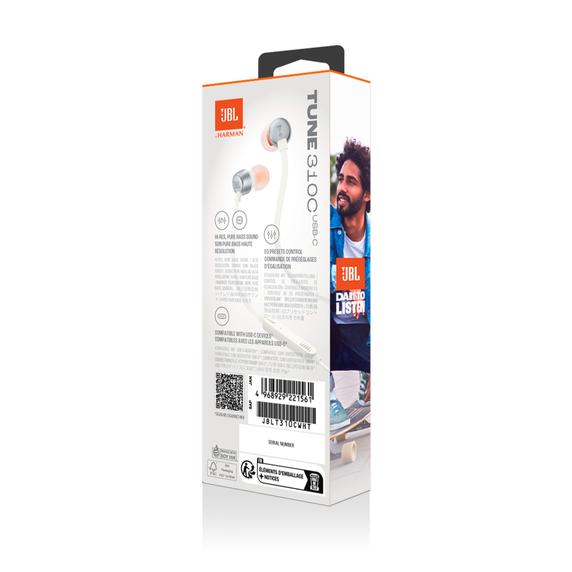 JBL In-ear koptelefoon Tune 310C