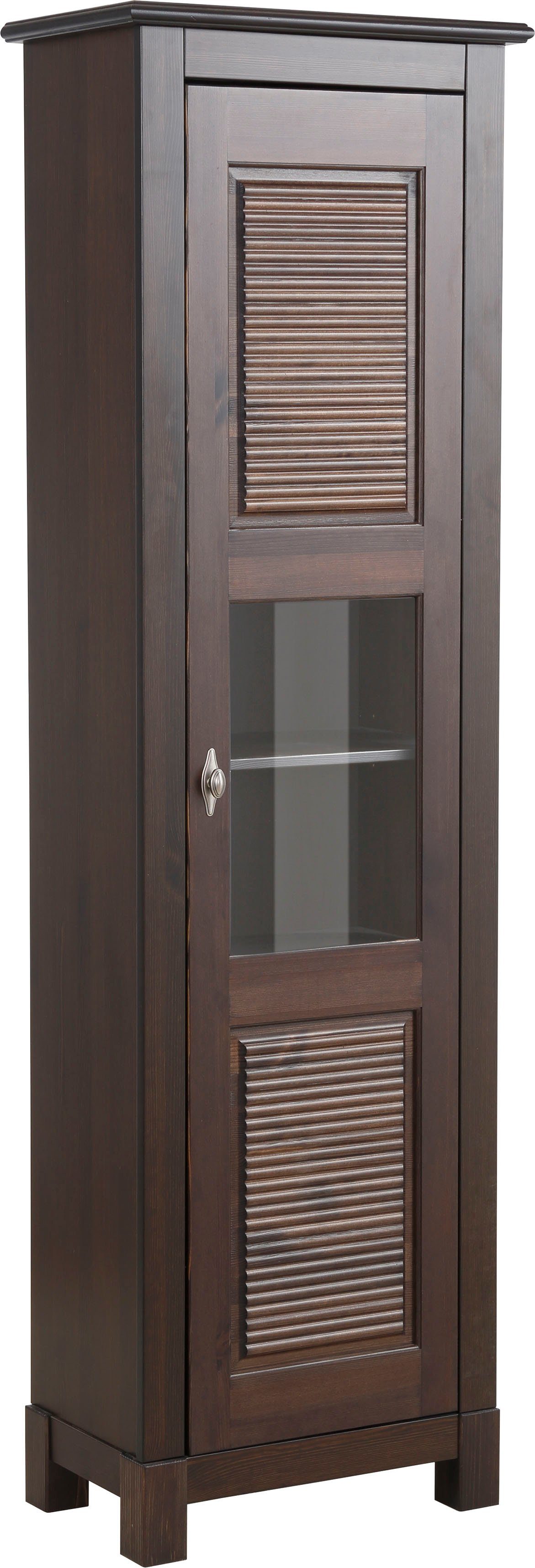 Home affaire Vitrinekast Rauna Hoogte 180 cm, van massief grenen