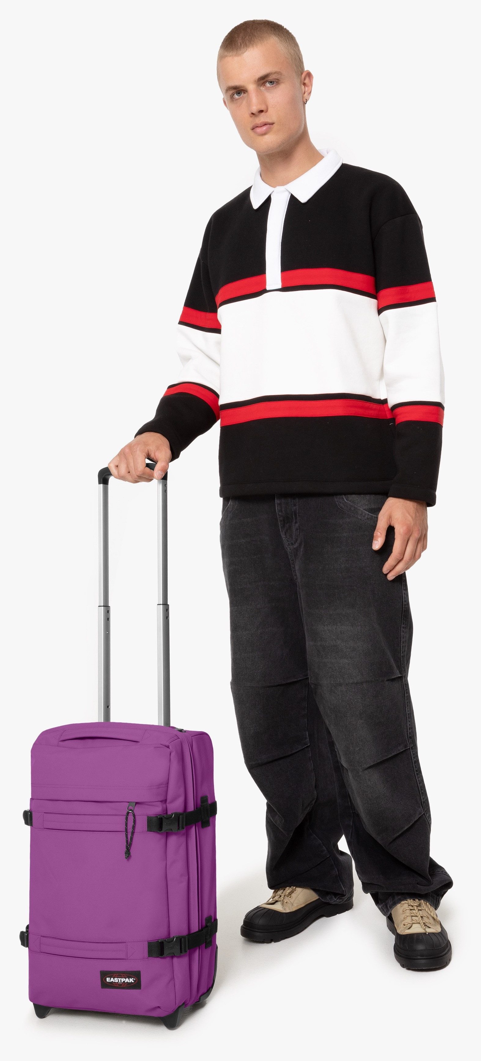 Eastpak Zachte bagage trolley TRANSIT'R S Handbagage-koffer reis bagage koffer met TSA-slot reistas