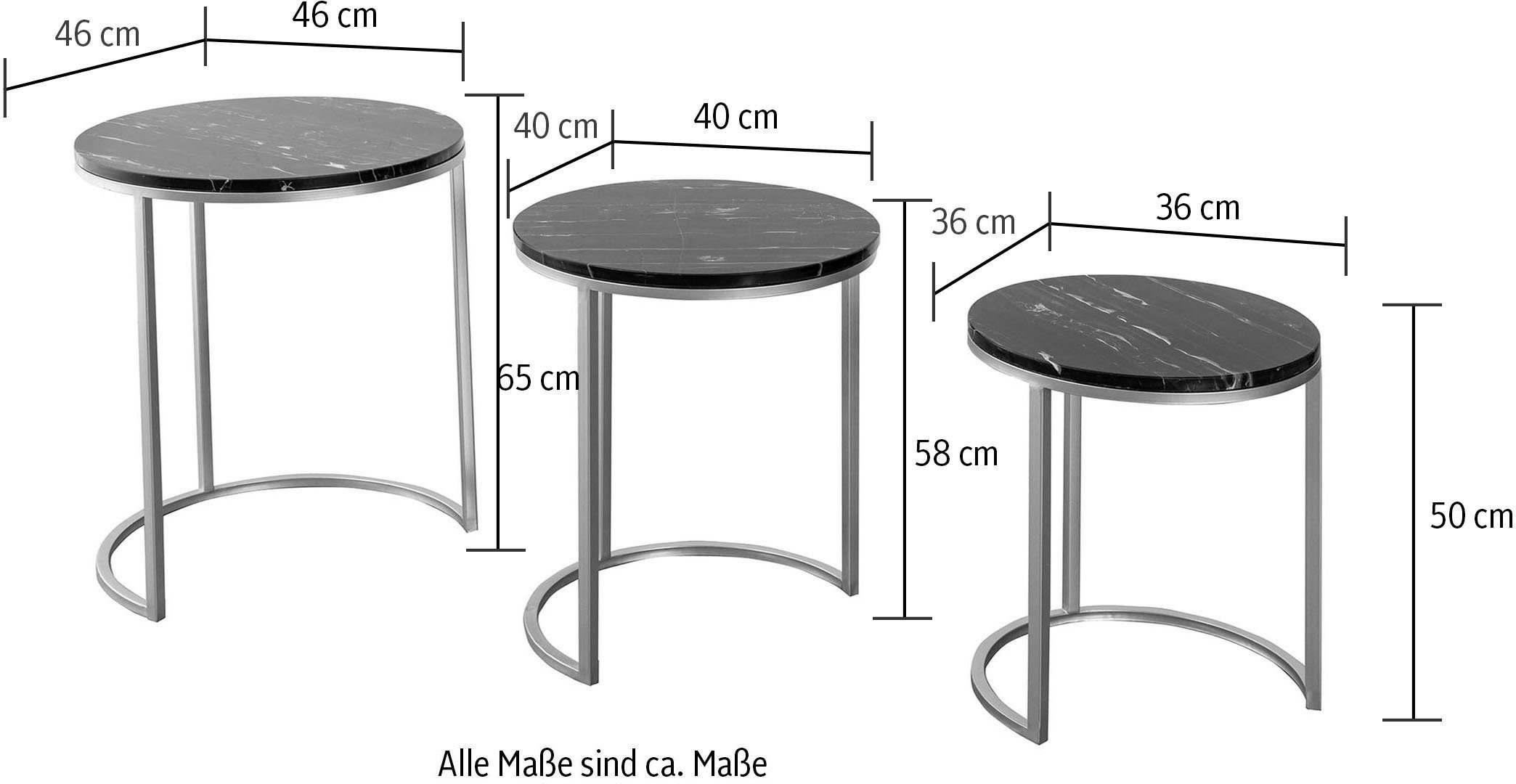 Kayoom Bijzettafel Tria 125 3-delige set, fascinerend en verfrissend (set, 3 stuks)