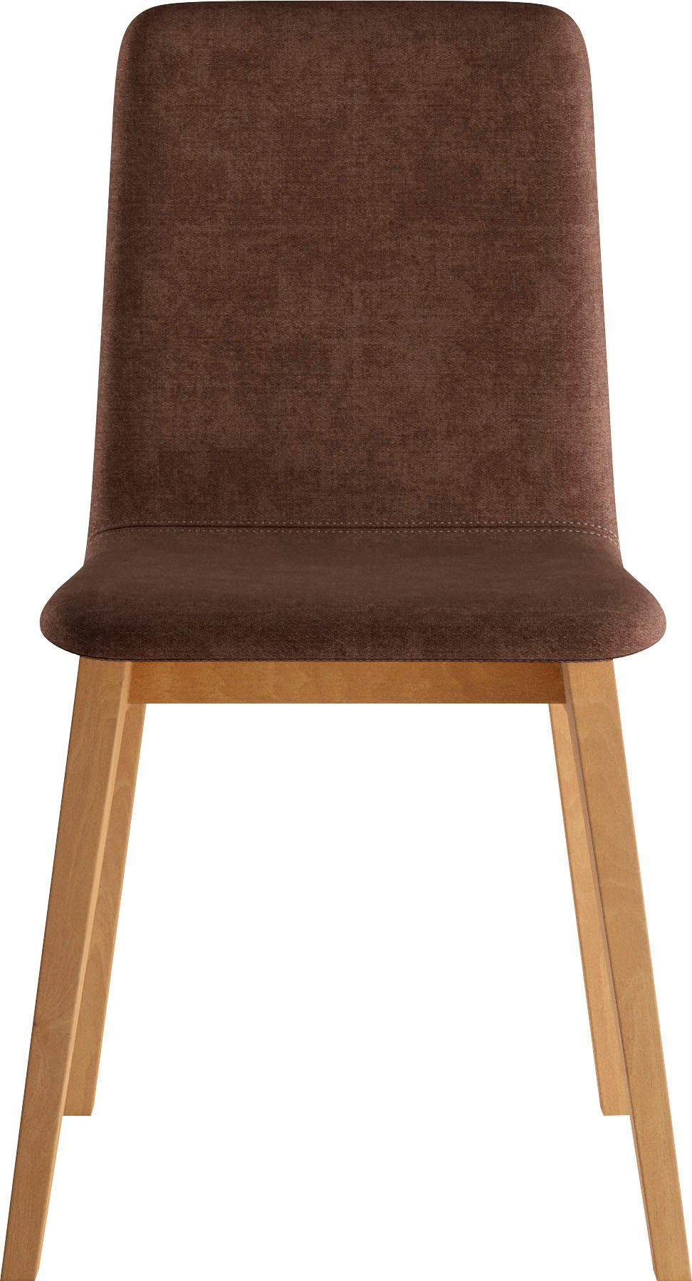 INOSIGN Stoel Sandy met verschillende stoelpootkleuren en kleurvarianten, zithoogte 47 cm (2 stuks)