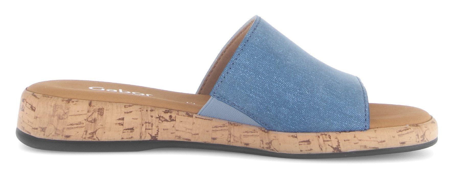 Gabor Slippers Rhodos , zomerschoen, comfortabele schoen, klein elastiek, breedte g (=breed)
