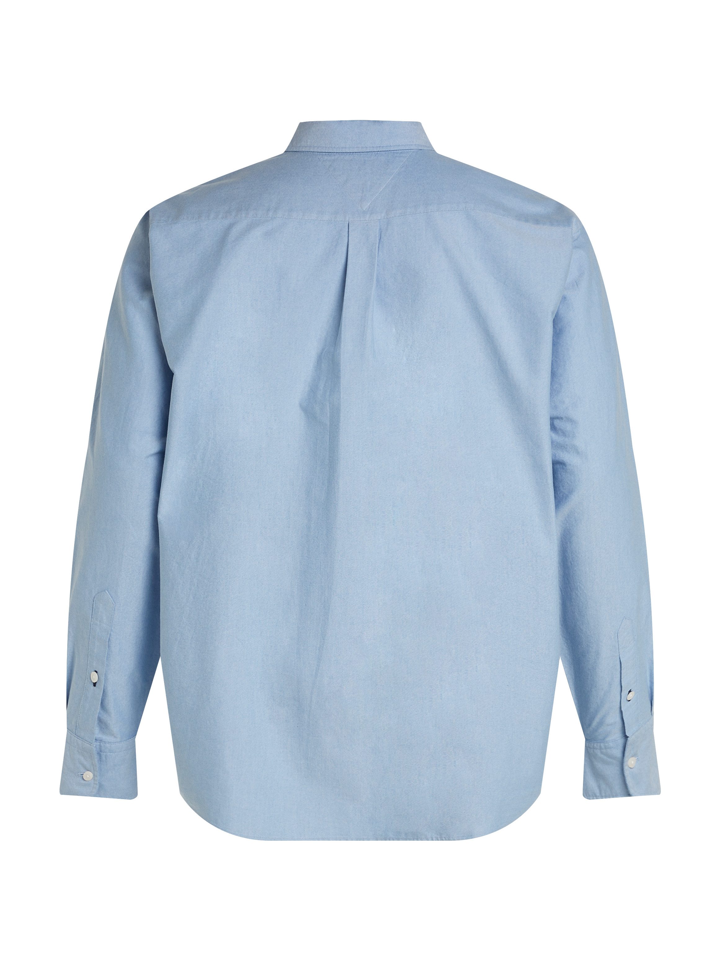 Tommy Hilfiger Overhemd met lange mouwen BT-SOLID HERITAGE OXFORD S-B in grote maten logoborduring