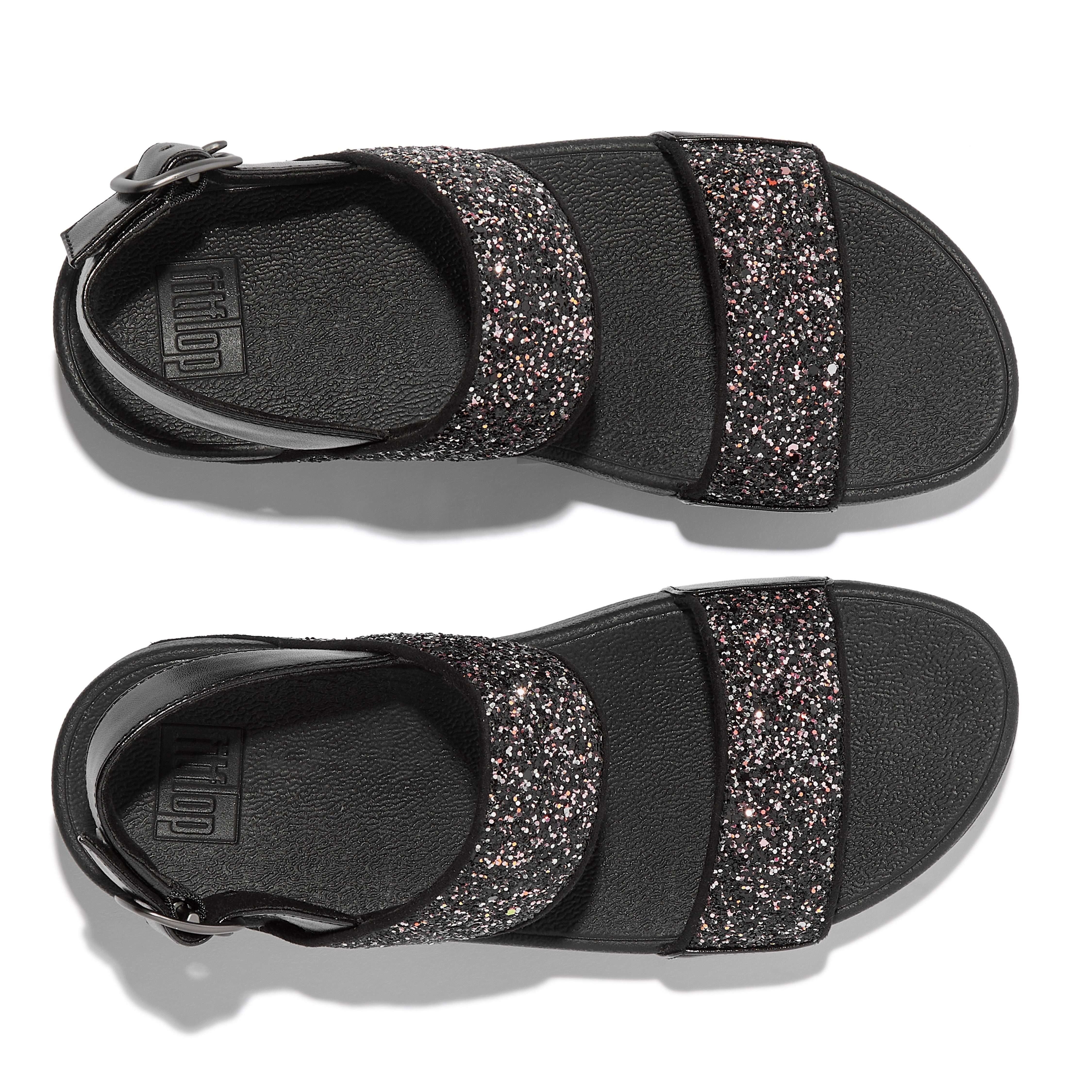 Fitflop Sandalen LULU , wedge sandaal, zomerschoen met glitter