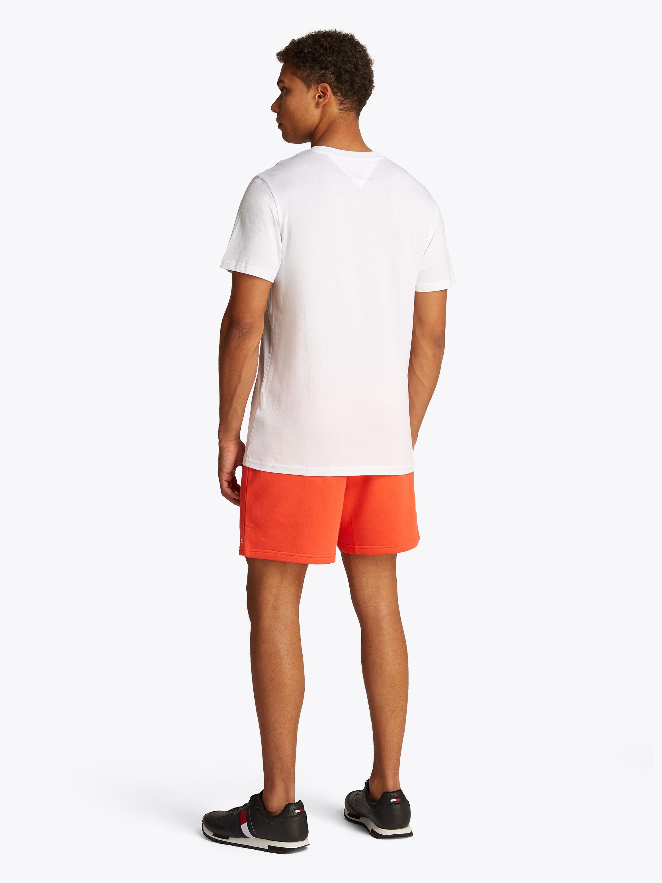 TOMMY JEANS T-shirt TJM SLIM 2PACK S S FLAG DNA TEE met grote logoprint op borsthoogte (set 2 stuks)